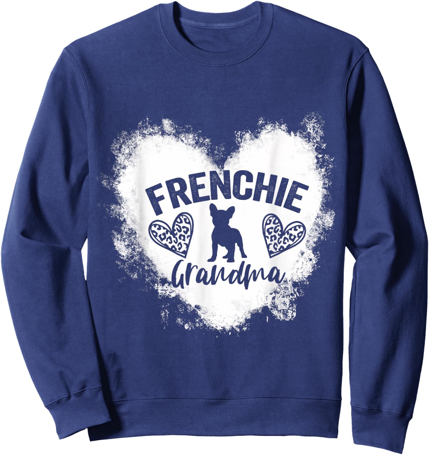 Frenchie Grandma Frenchie Nana French Bulldog Lover Sweatshirt - Sweatshirt | Navy