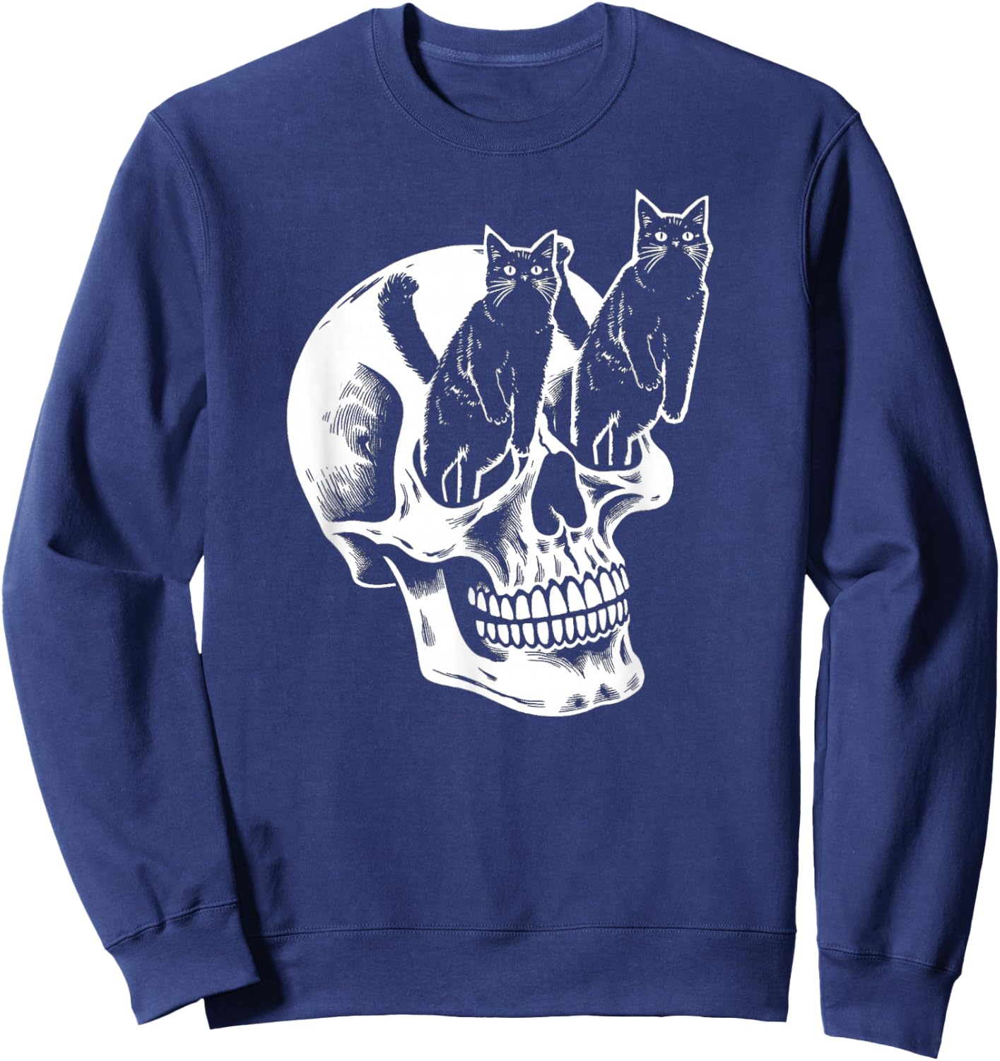 My Skull Has Cats For Eyes Sweatshirt - Sweatshirt | Navy