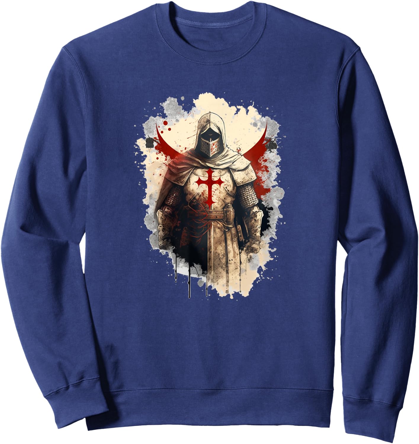 Medieval Templar Knights Christians Sweatshirt - Sweatshirt | Navy