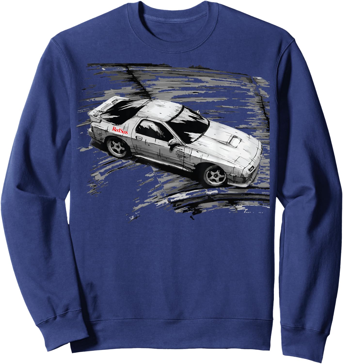 JDM Car Street Drift Race - FC ROTARY Sweatshirt - Sweatshirt | Navy