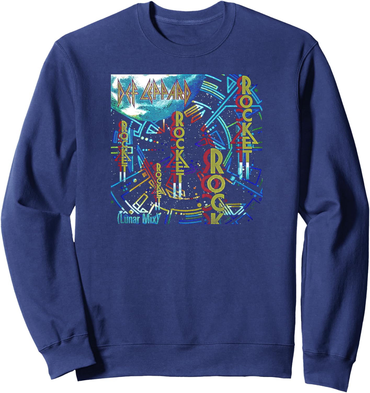 Def Leppard - Rocket Sweatshirt - Sweatshirt | Navy