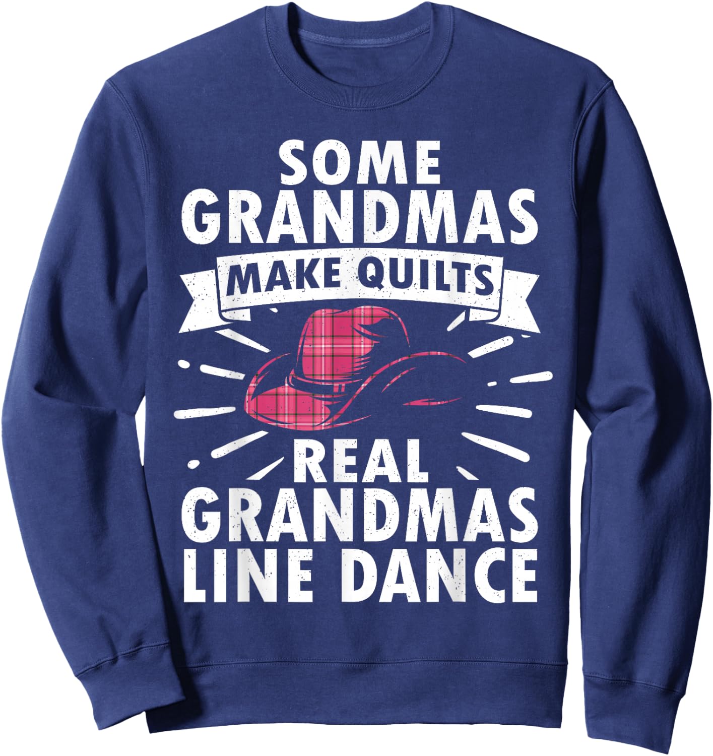 Line Dancing Art Mom Grandma Line Dance Teacher Sweatshirt - Sweatshirt | Navy