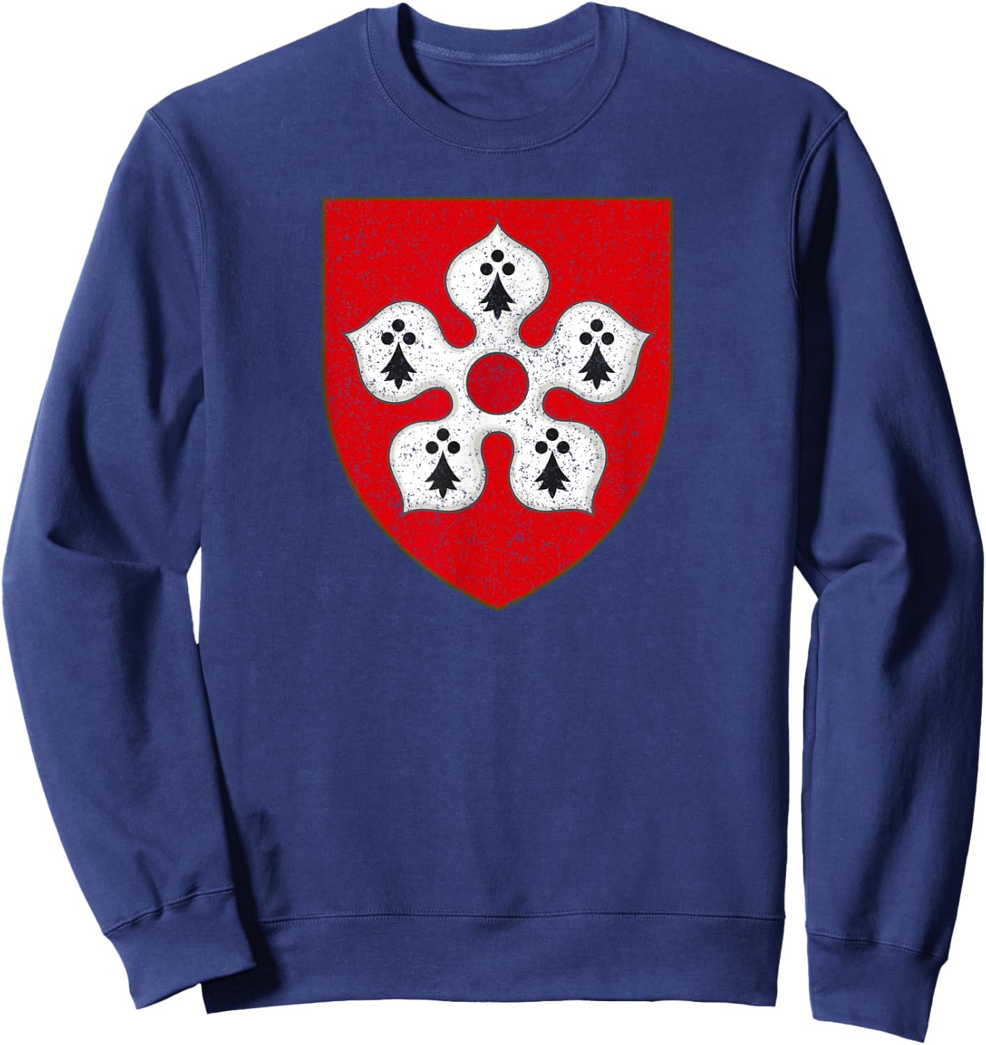 Leicester City Flag East Midlands England Sweatshirt - Sweatshirt | Navy