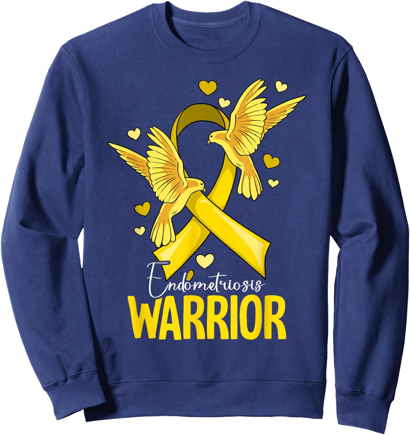 Warrior Endometriosis Awareness Sweatshirt - Sweatshirt | Navy