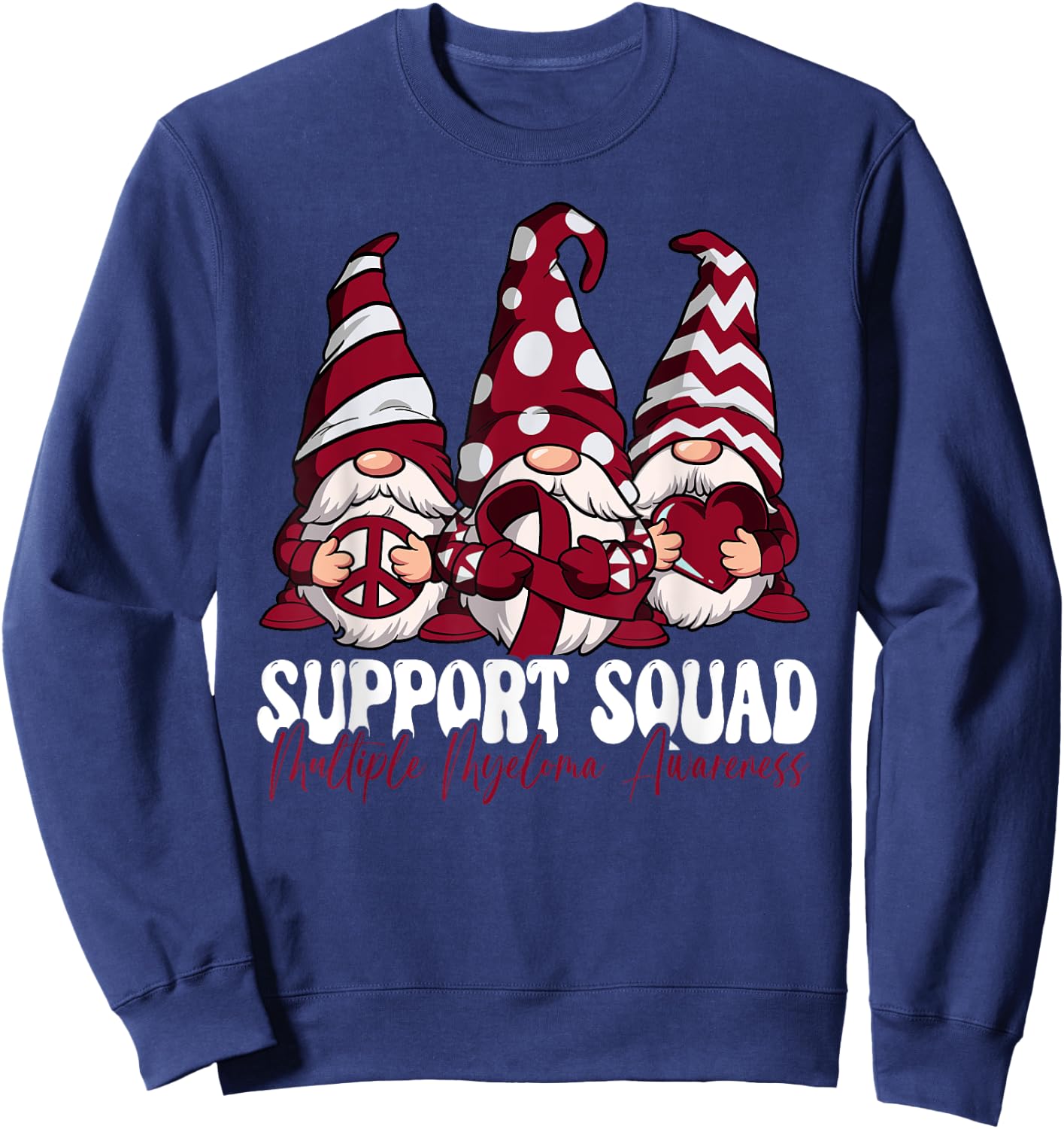 Support Squad Multiple Myeloma Awareness Sweatshirt - Sweatshirt | Navy