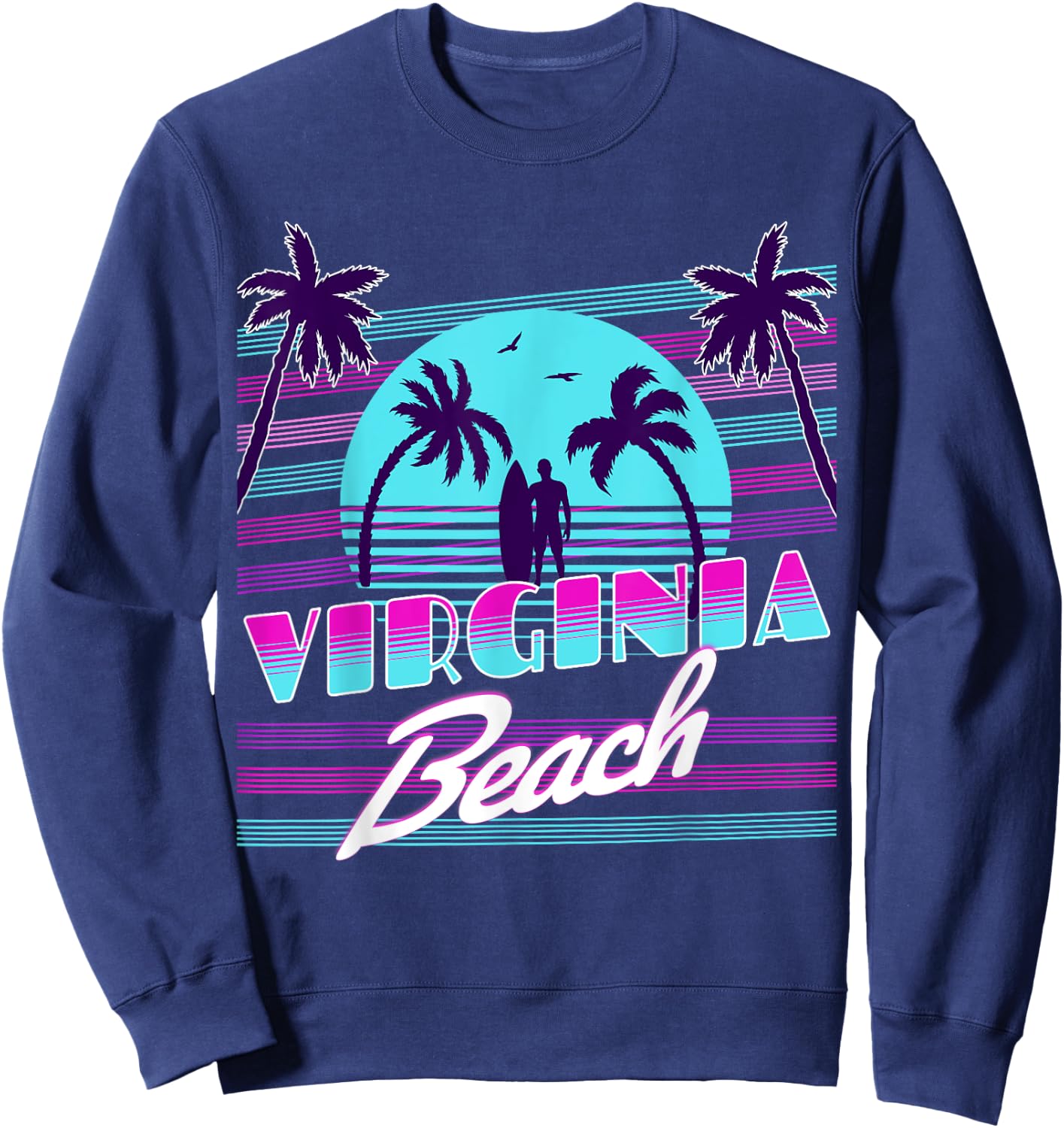 Virginia Beach Women Kids Sweatshirt - Sweatshirt | Navy