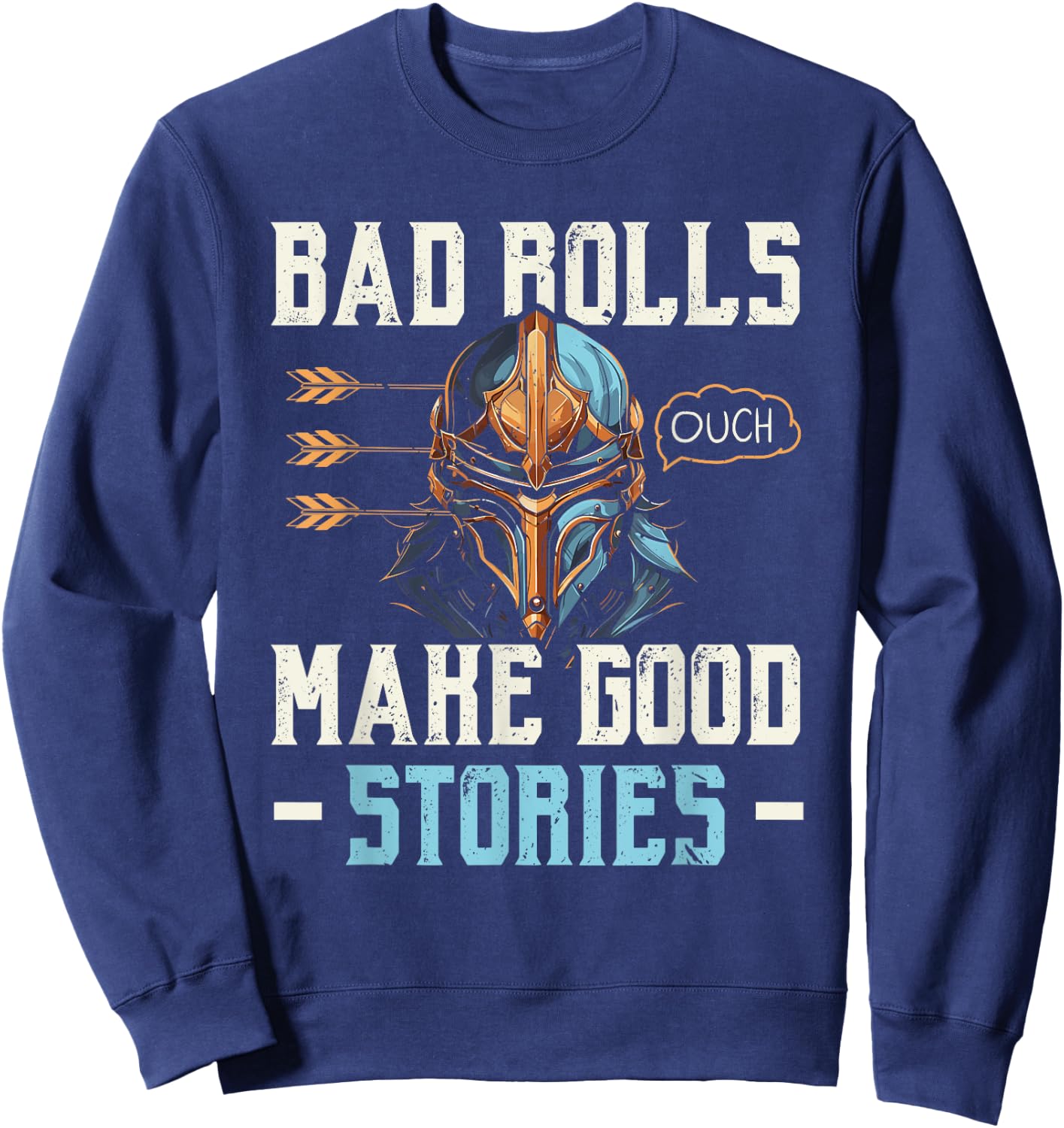 RPG Gaming Role Playing D20 Tabletop Games Funny RPG Gamer Sweatshirt - Sweatshirt | Navy