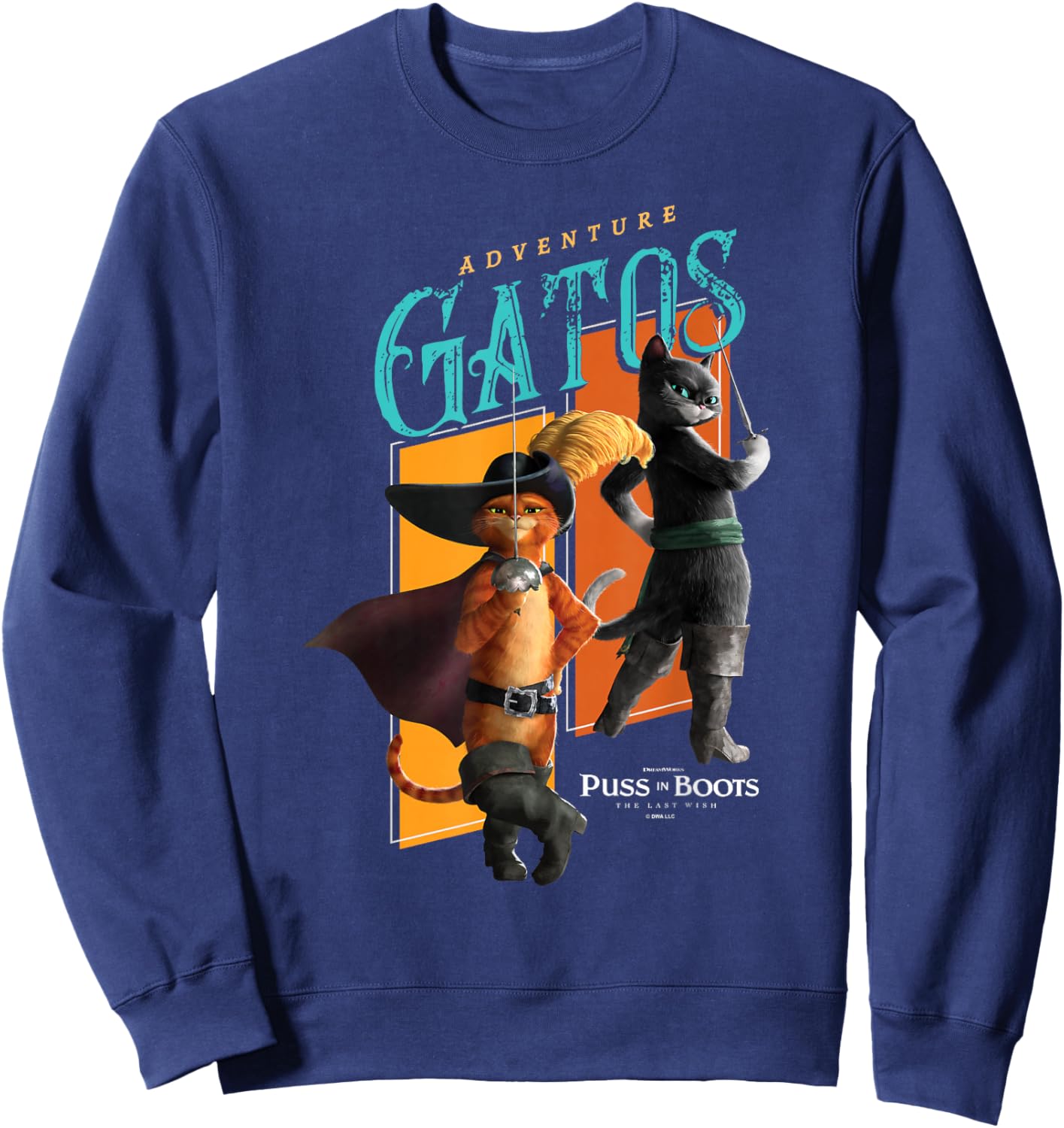 DreamWorks Puss in Boots: The Last Wish Kitty Softpaws Gatos Sweatshirt - Sweatshirt | Navy