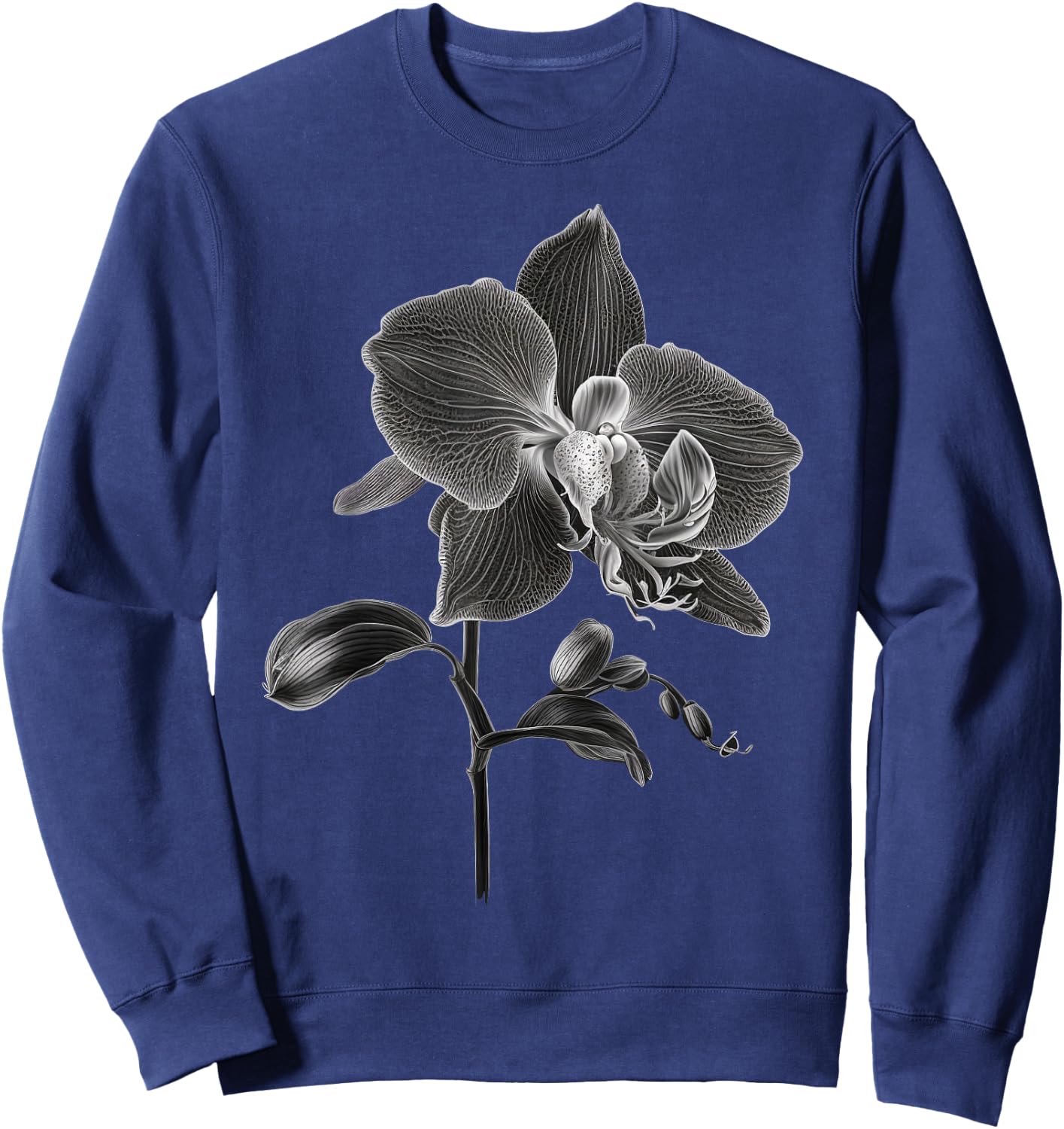 Black and White Orchid men and Orchid Sweatshirt - Sweatshirt | Navy