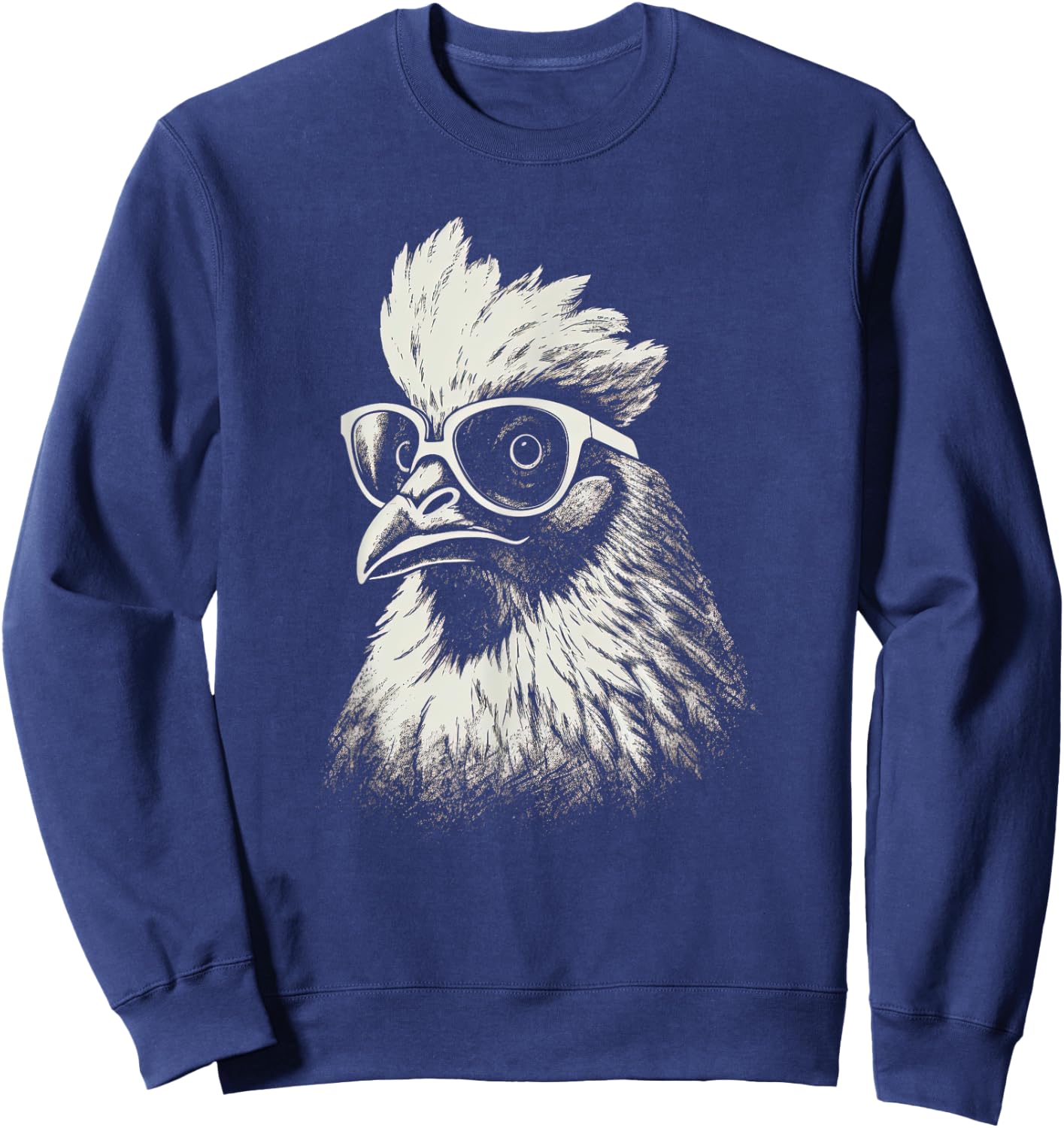 Funny Chicken cool Graffiti Urban art street Sweatshirt - Sweatshirt | Navy