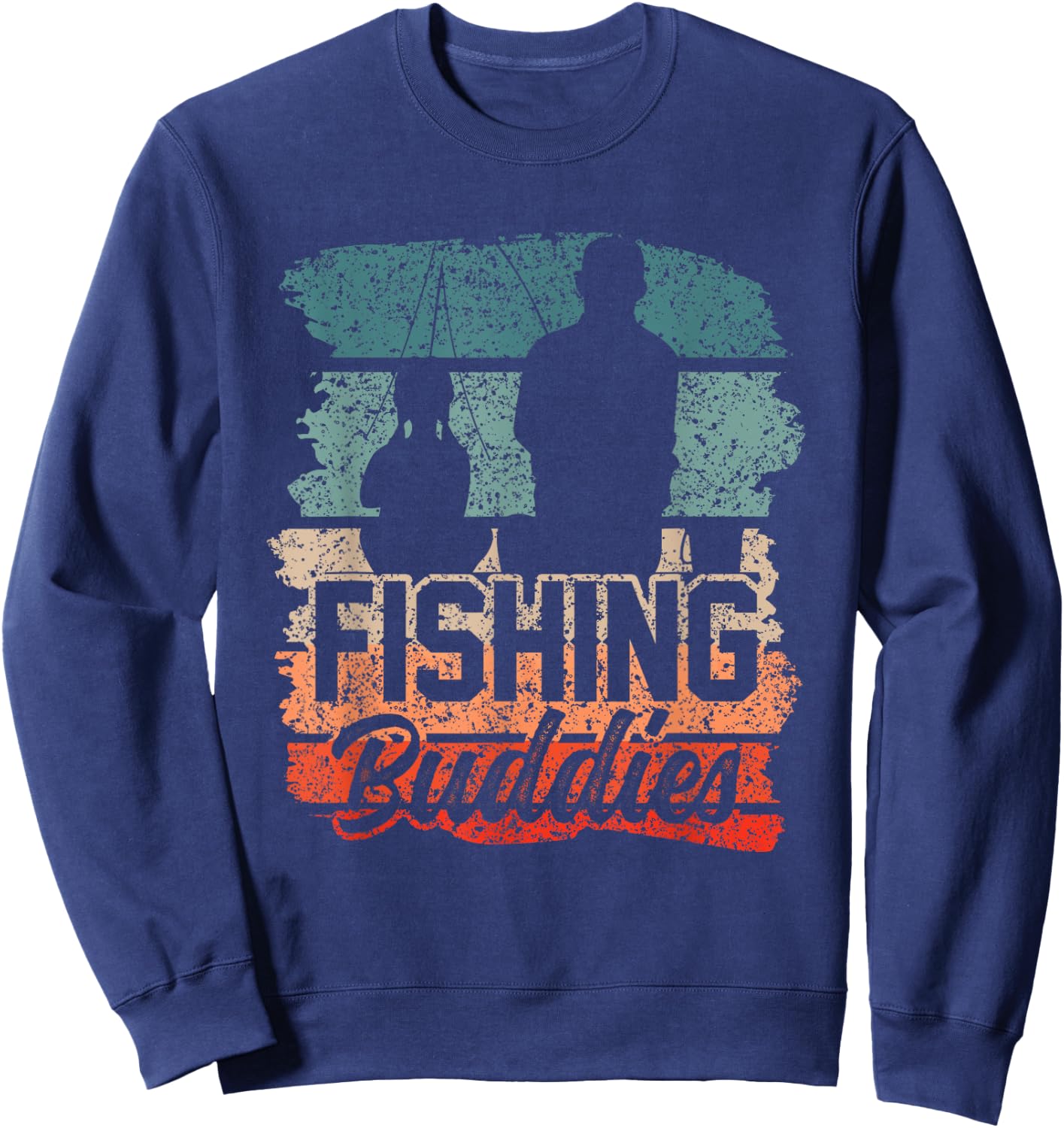 Fishing Buddies Fisher Buddy Fisherman Sweatshirt - Sweatshirt | Navy