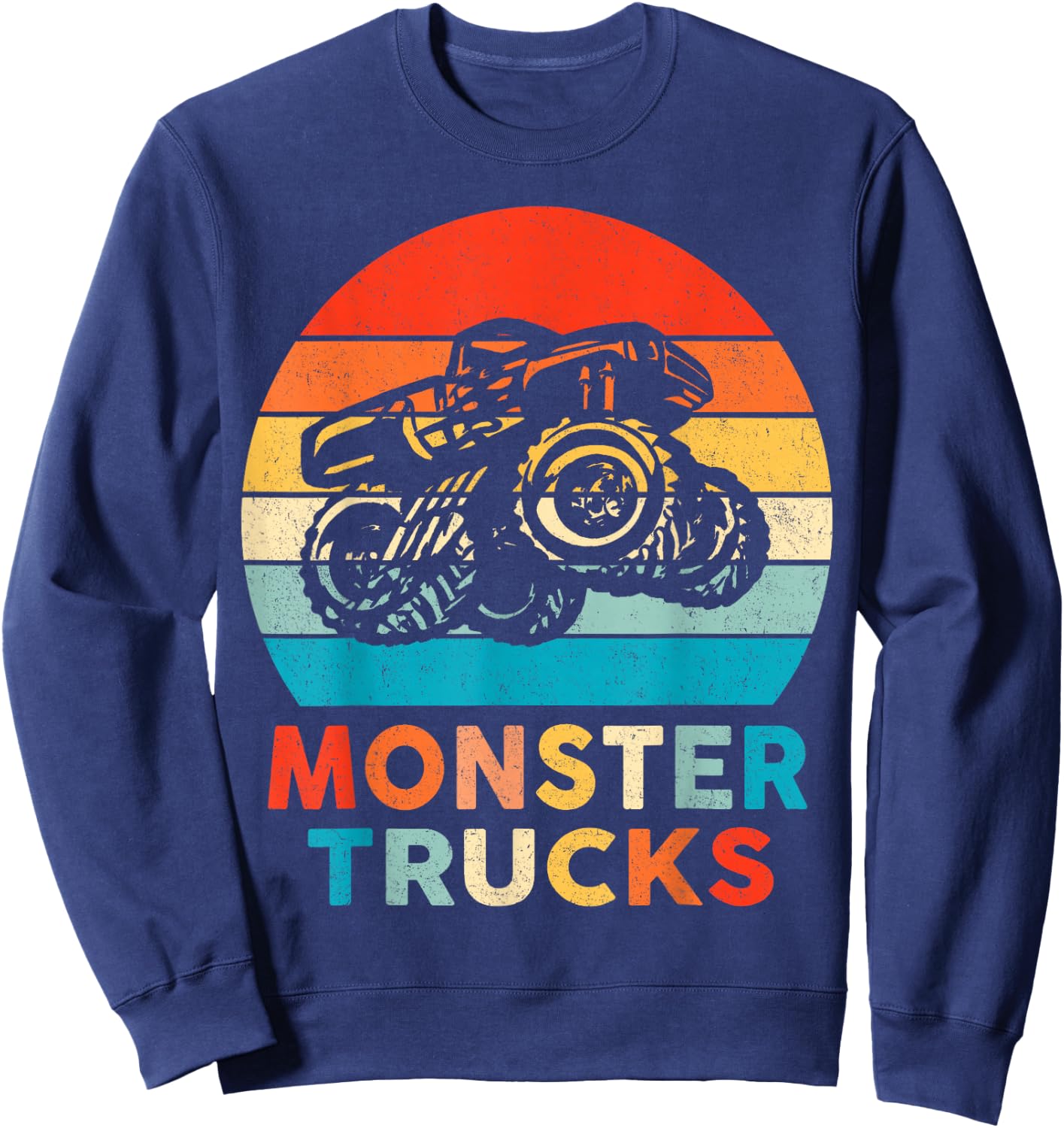 Monster Truck for Toddlers Youth & Adults Sweatshirt - Sweatshirt | Navy