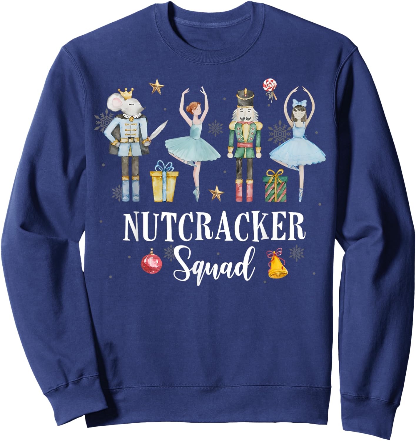 Christmas Nutcracker Squad Ballet Dance Women Kids Girls Sweatshirt - Sweatshirt | Navy