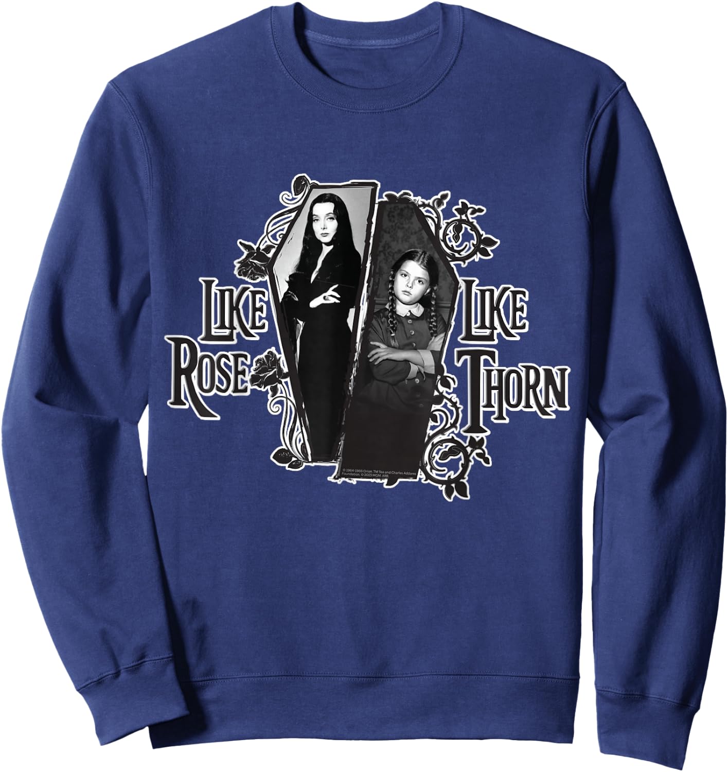 The Addams Family TV Series – Mothers Day Morticia Wednesday Sweatshirt - Sweatshirt | Navy
