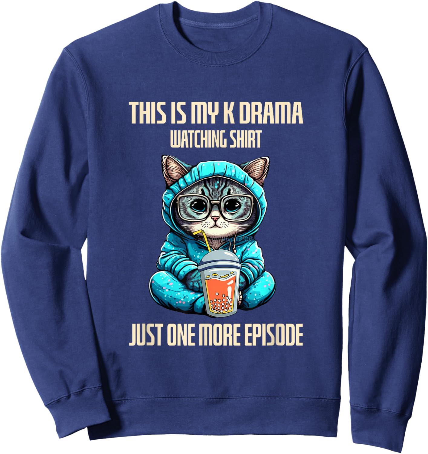 Korean Drama Kdrama Finger Heart Sweatshirt - Sweatshirt | Navy