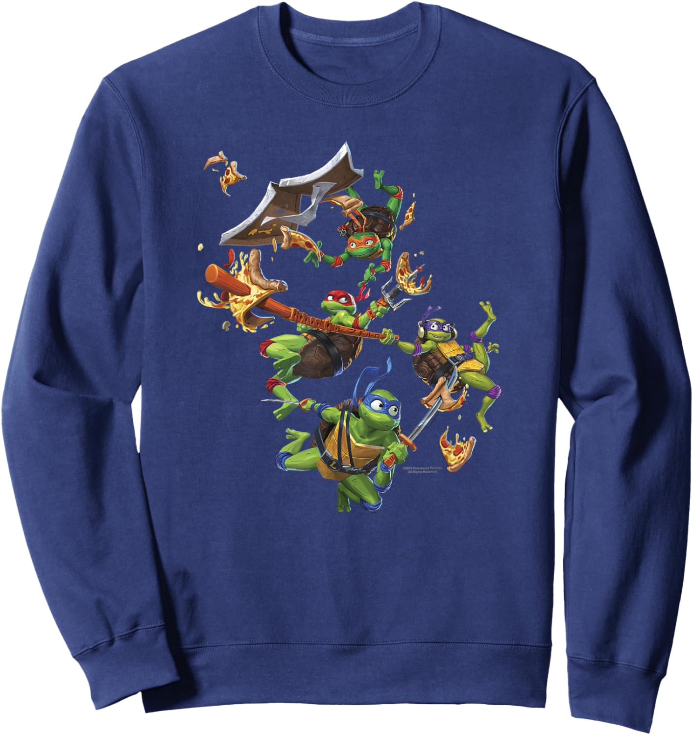 Teenage Mutant Ninja Turtles: Mutant Mayhem Falling Group Sweatshirt - Sweatshirt | Navy