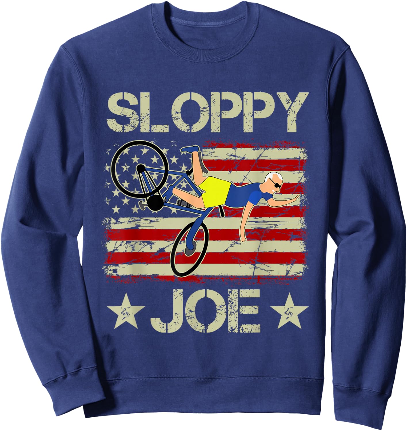 Sloppy Joe Bicycle Funny Sarcastic Women Sweatshirt - Sweatshirt | Navy