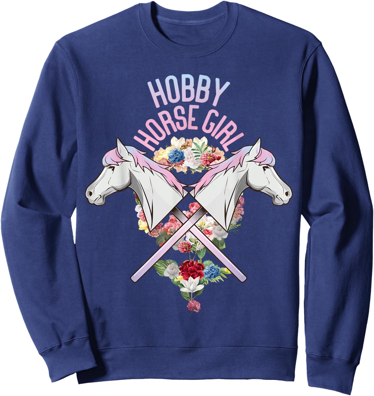 Hobby Horsing Girls' Horse Tournament Sweatshirt - Sweatshirt | Navy