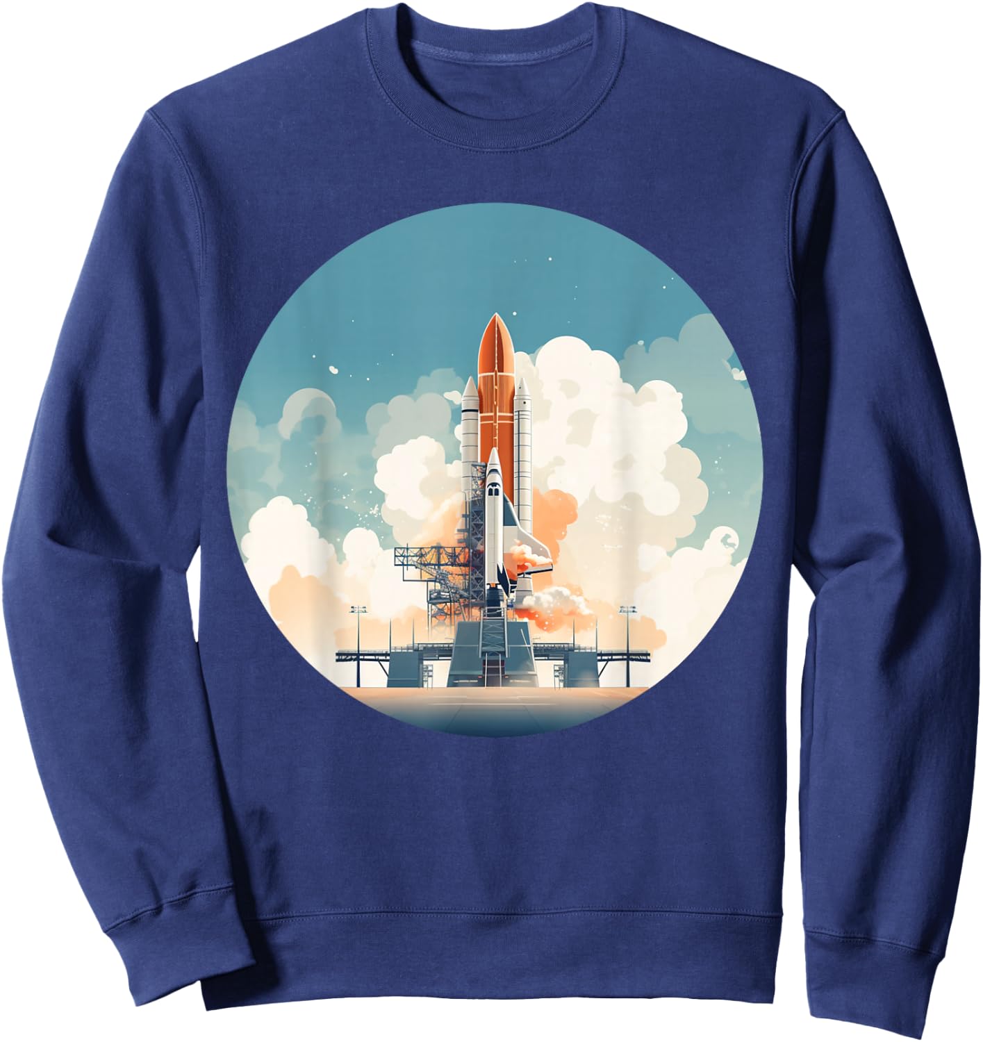 Cool launch Platform for Rockets and Spaceships Sweatshirt - Sweatshirt | Navy