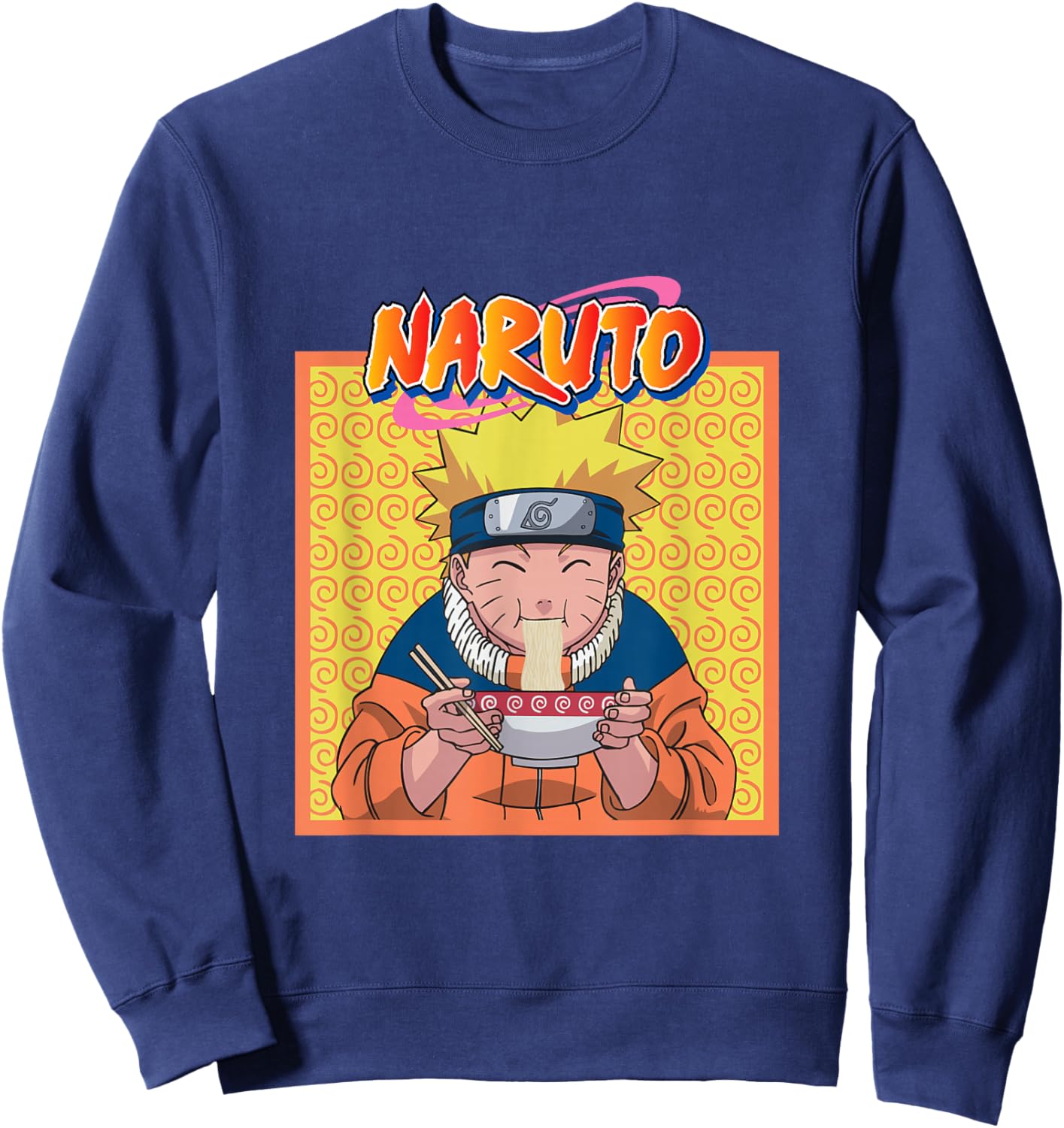 Naruto Eating Ramen Sweatshirt - Sweatshirt | Navy