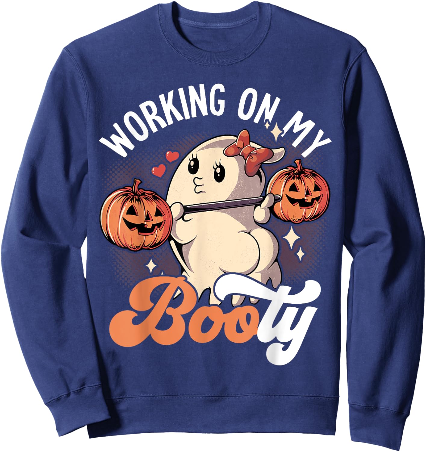 Working On My Booty Sweatshirt - Sweatshirt | Navy