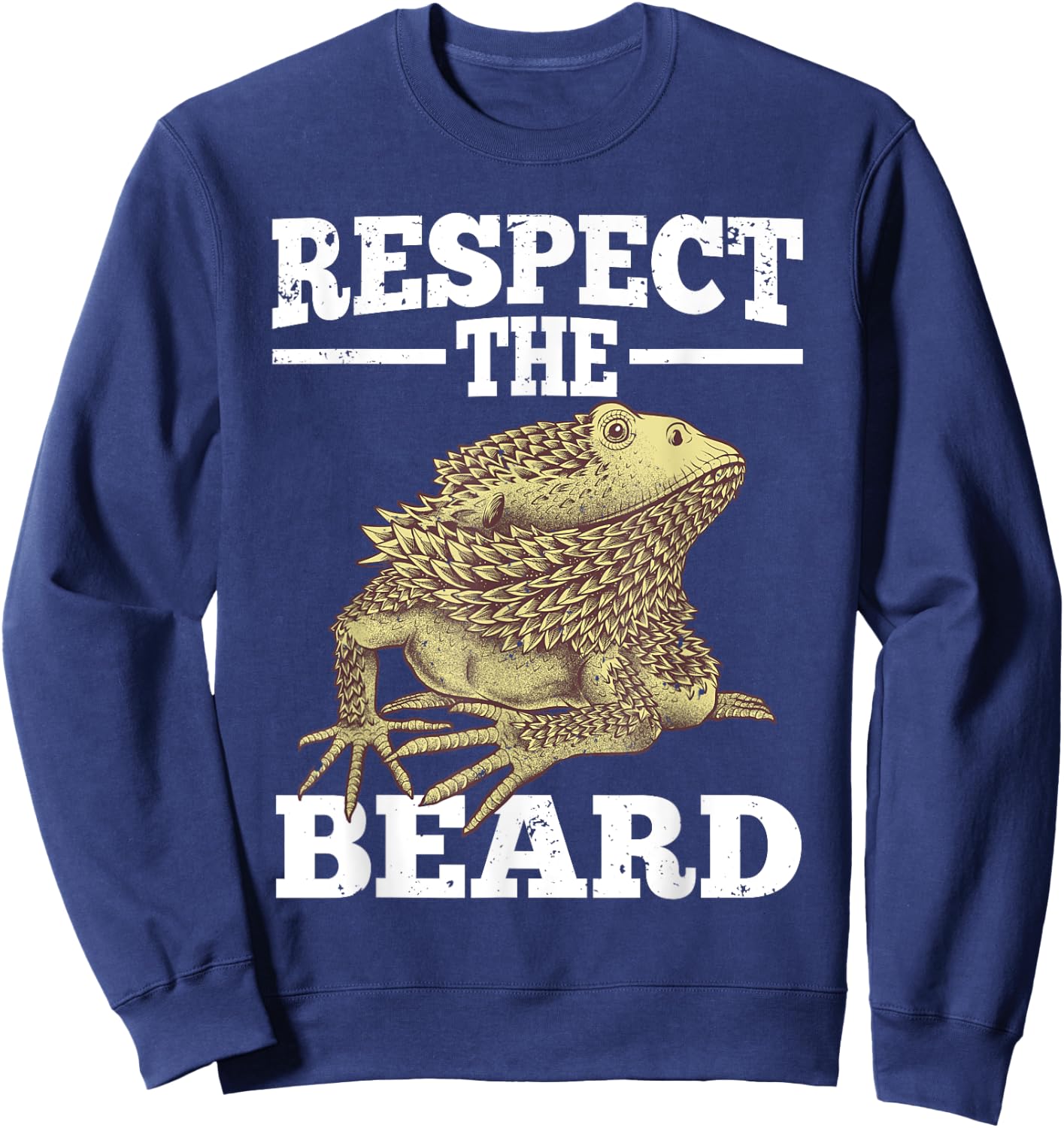 Cool Bearded Dragon Women Reptile Lizard Herpetology Sweatshirt - Sweatshirt | Navy