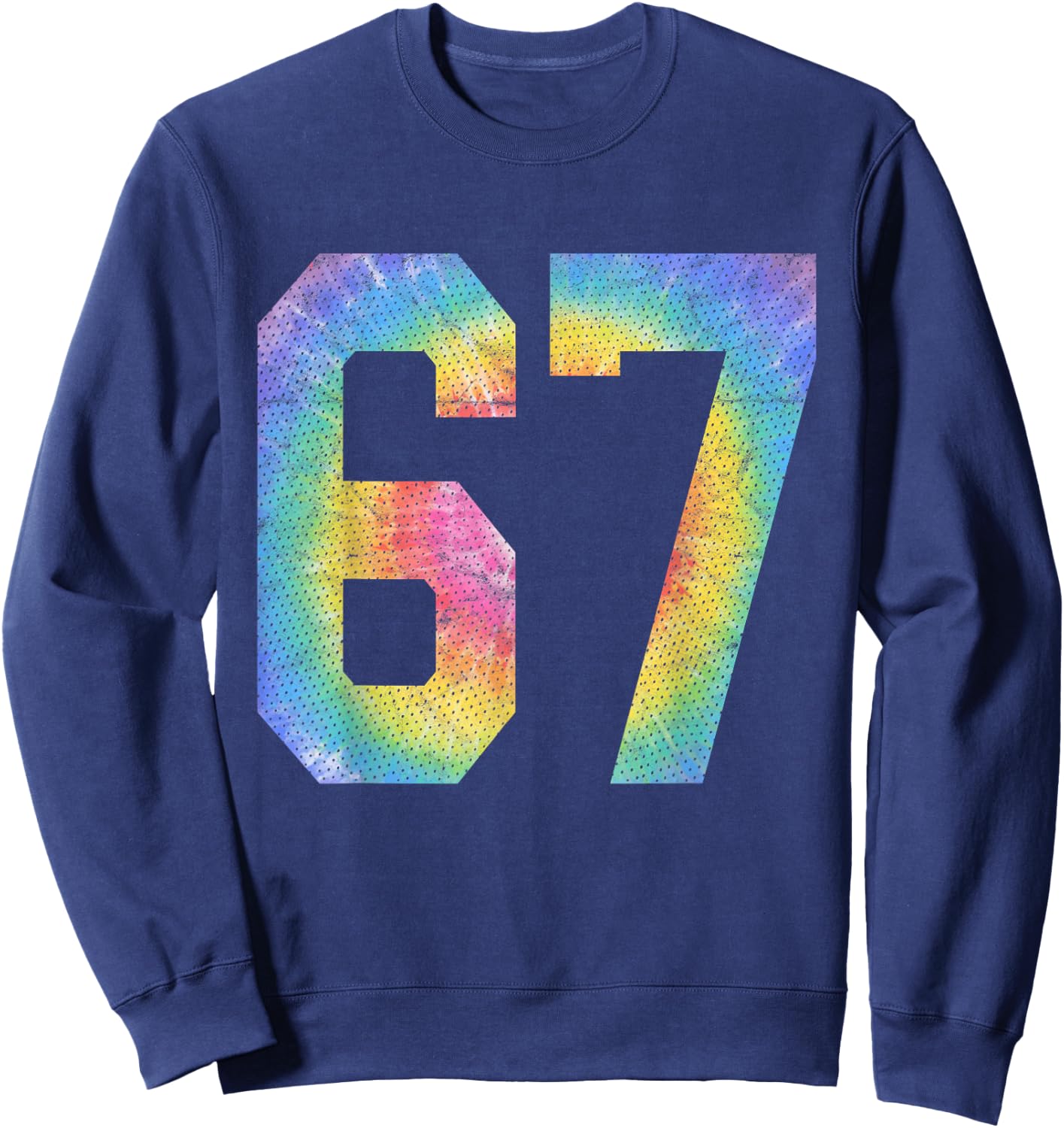Number 67 Numbered Uniform Sports Team Jersey 67th Birthday Sweatshirt - Sweatshirt | Navy