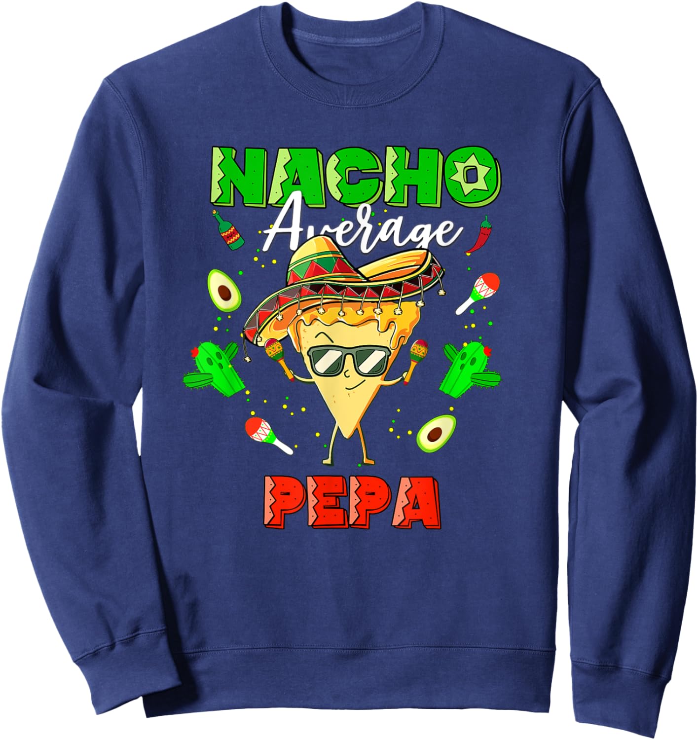 Mexican Nacho Average Pepa Sweatshirt - Sweatshirt | Navy