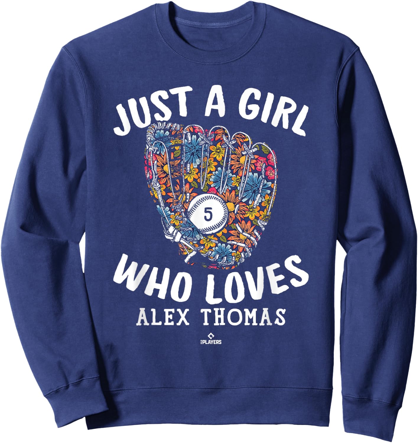 Just A Girl Who Loves Alek Thomas Arizona MLBPA Sweatshirt - Sweatshirt | Navy