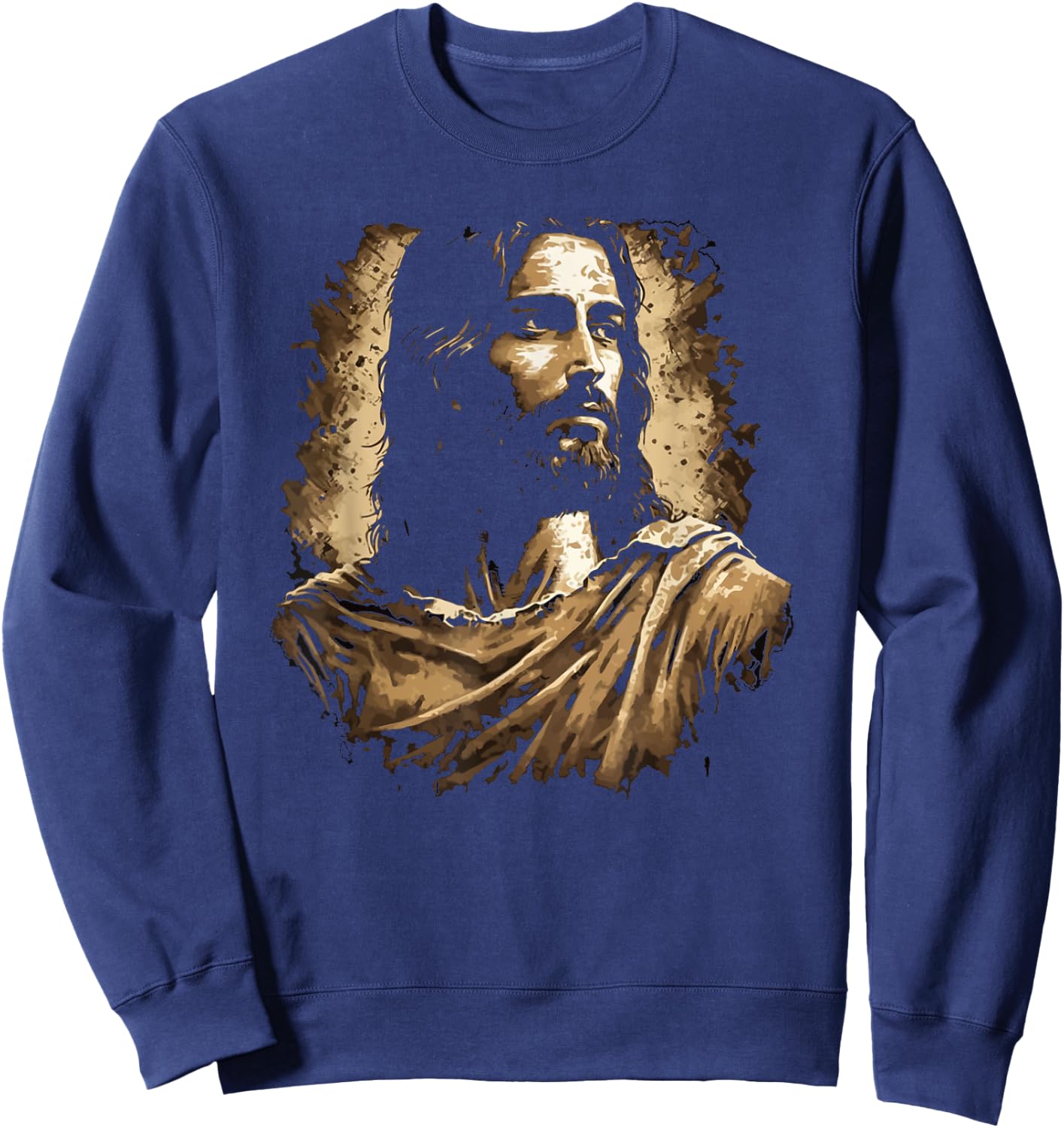 Jesus Christ Portrait Sweatshirt - Sweatshirt | Navy
