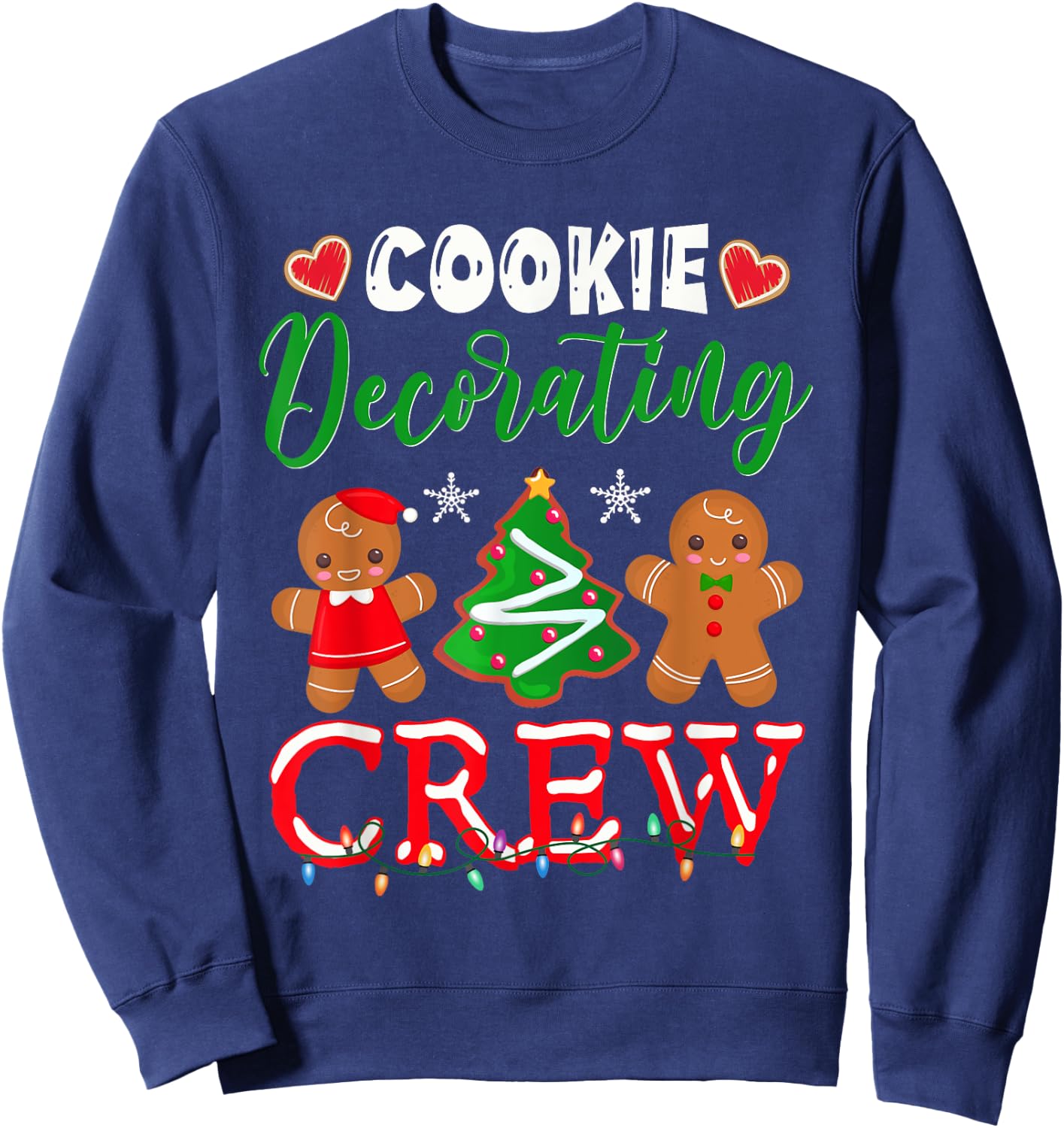 Cookie Decorating Crew Christmas Baker Sweatshirt - Sweatshirt | Navy