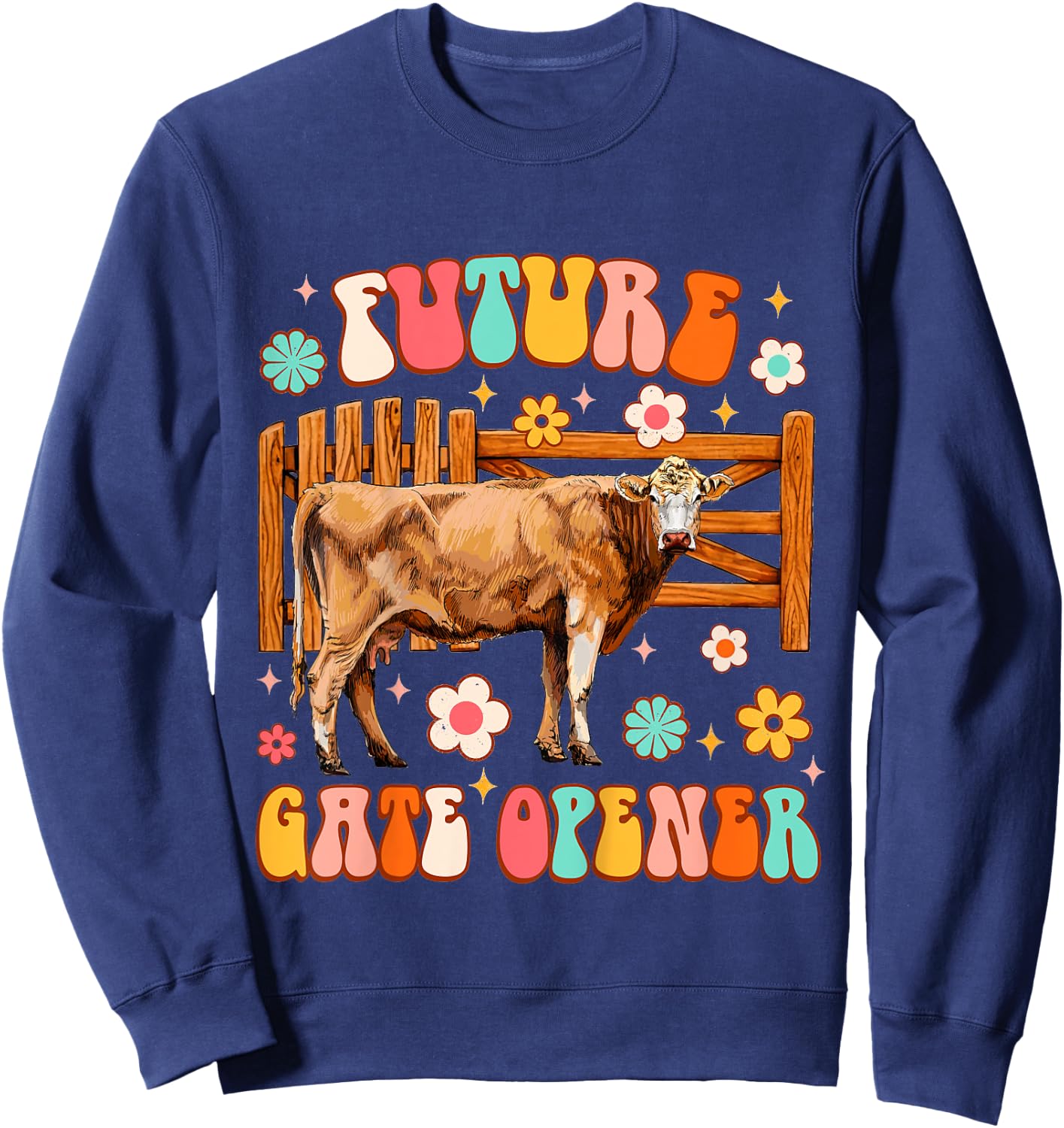 Kids Farmer Baby Country Farm Life Western Future Gate Opener Sweatshirt - Sweatshirt | Navy