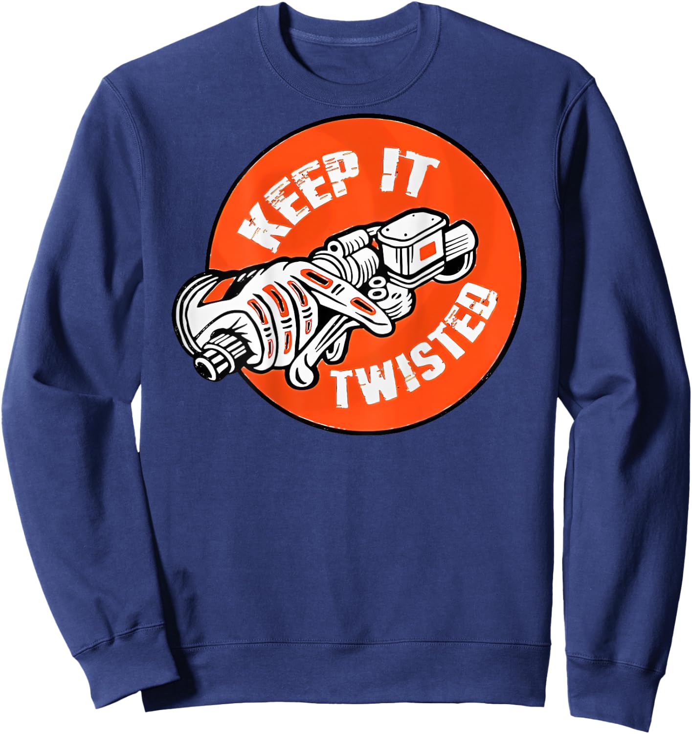Keep it Twisted Motorcycle Sweatshirt - Sweatshirt | Navy