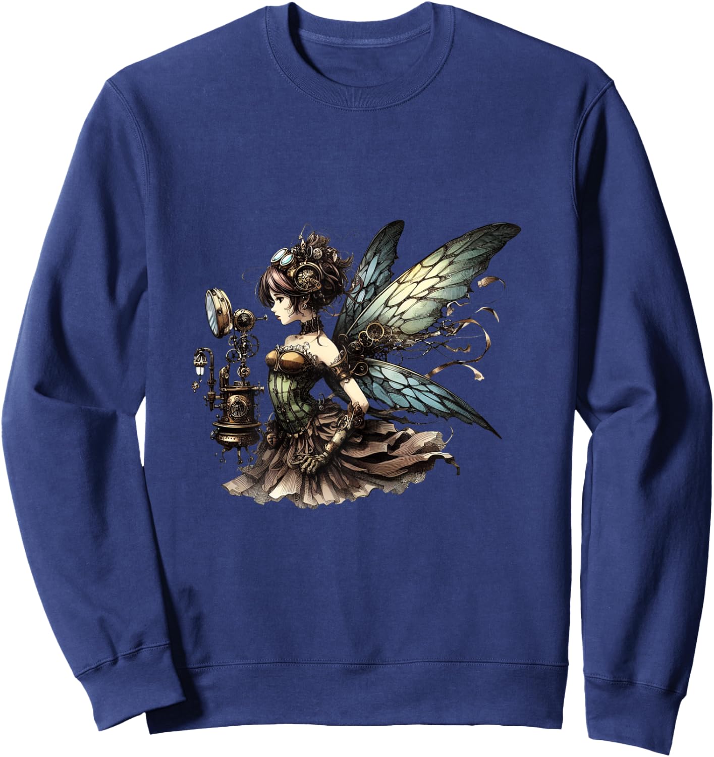 Gorgeous Steampunk Fairy Sweatshirt - Sweatshirt | Navy