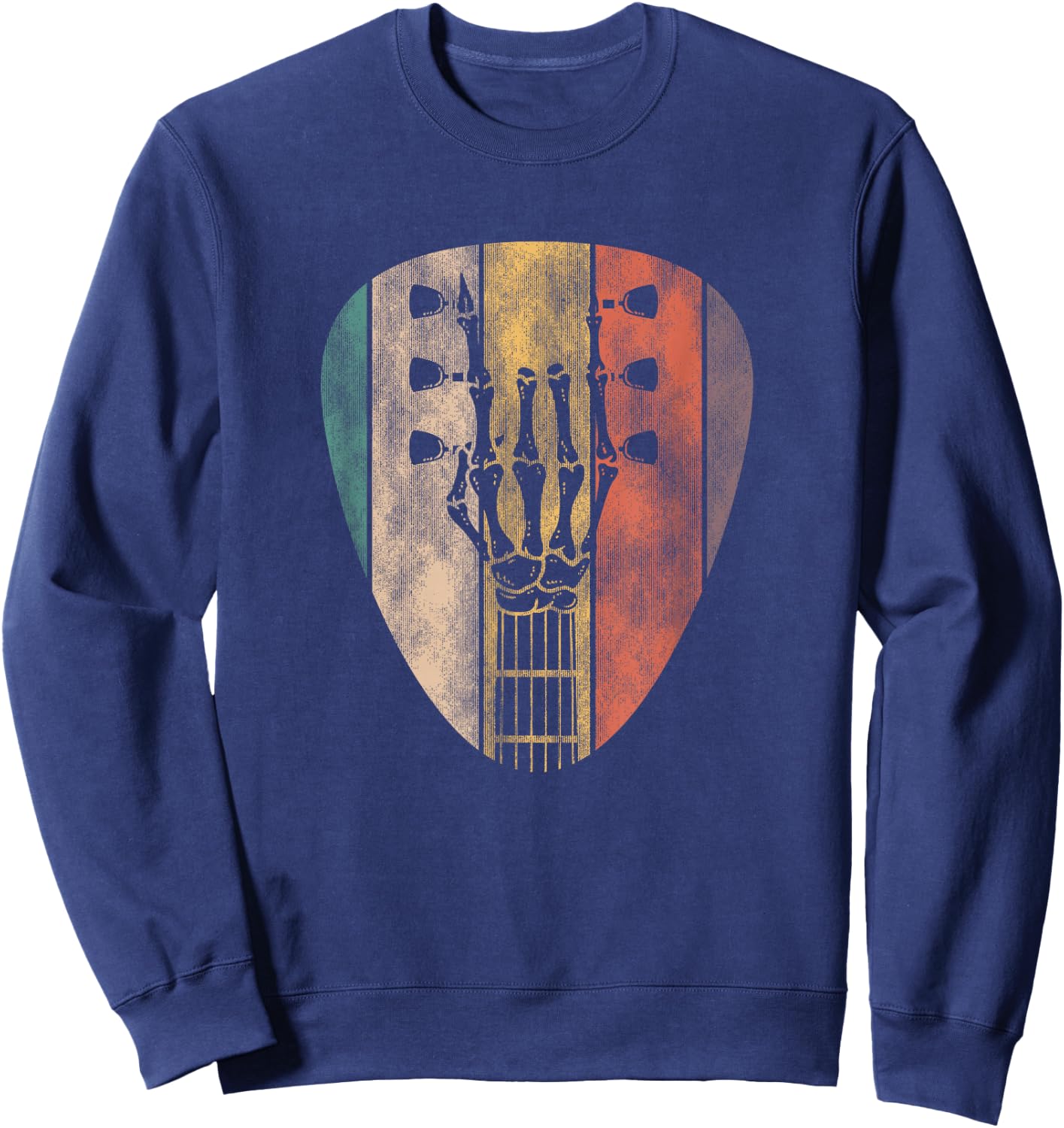 Skeleton Guitar Guy for Guitarists Sweatshirt - Sweatshirt | Navy