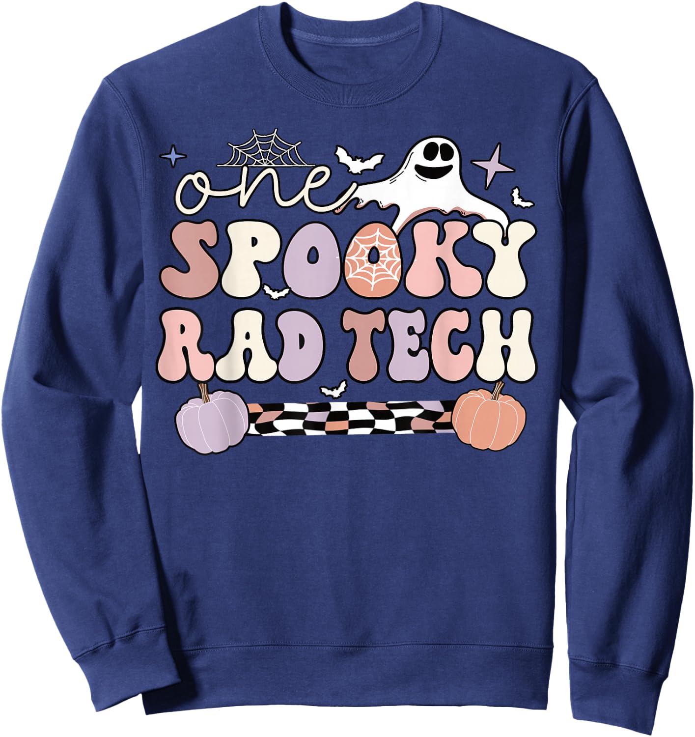 Spooky Radiology Tech Halloween Rad Technologist Rad Tech Sweatshirt - Sweatshirt | Navy