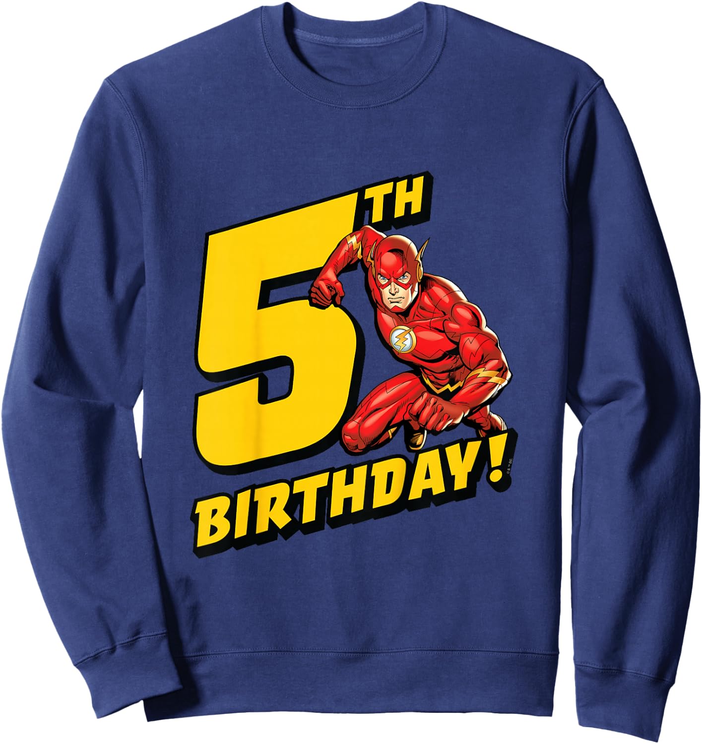 Kids The Flash 5th Birthday Sweatshirt - Sweatshirt | Navy
