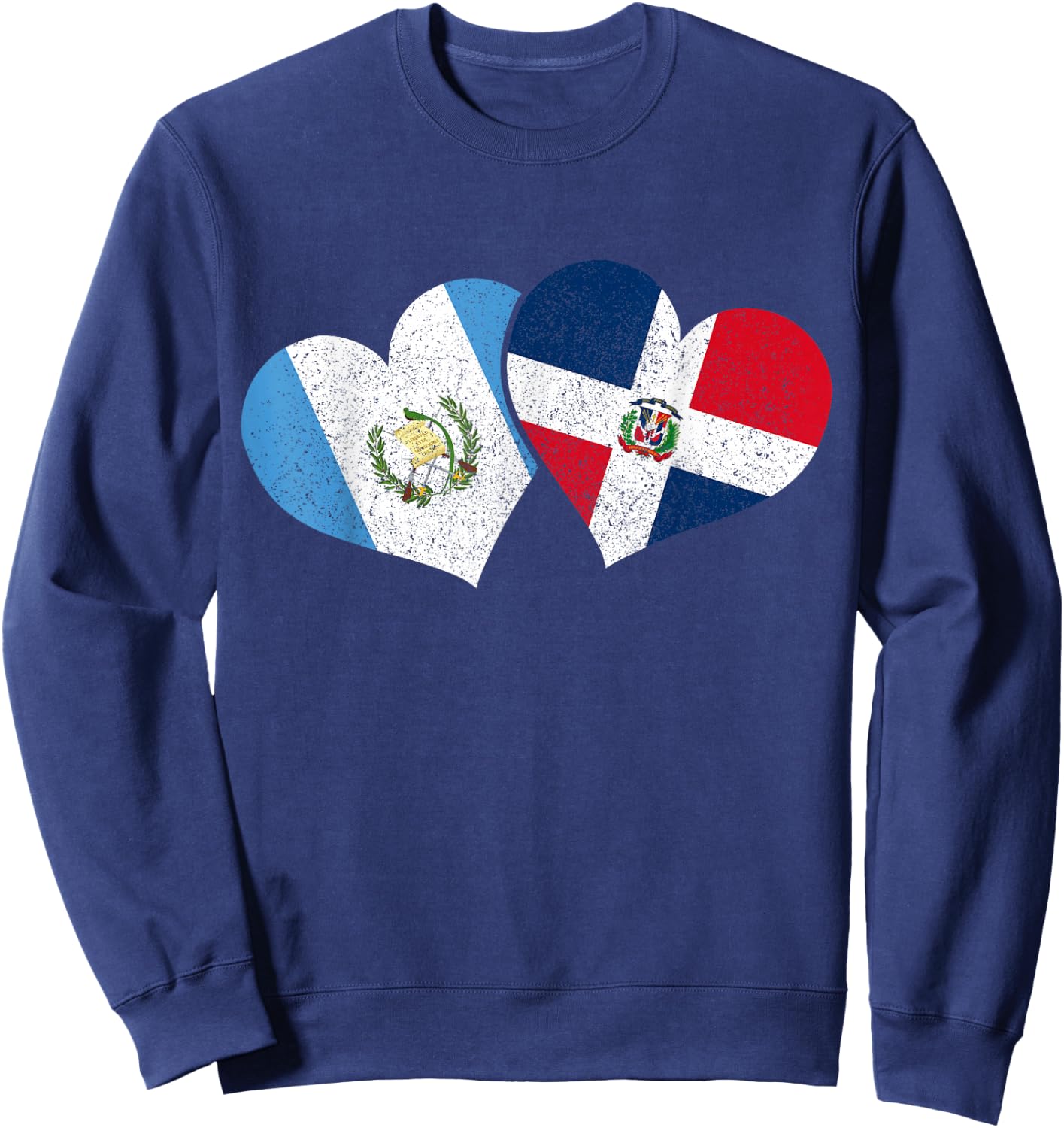 Guatemala Dominican Republic Guatemalan Flag Pride Heritage Sweatshirt - Sweatshirt | Navy