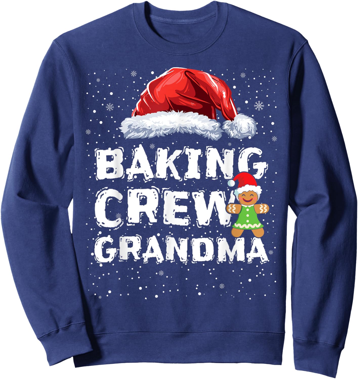 Cookie Baking Crew Shirt Grandma Matching Christmas Sweatshirt - Sweatshirt | Navy