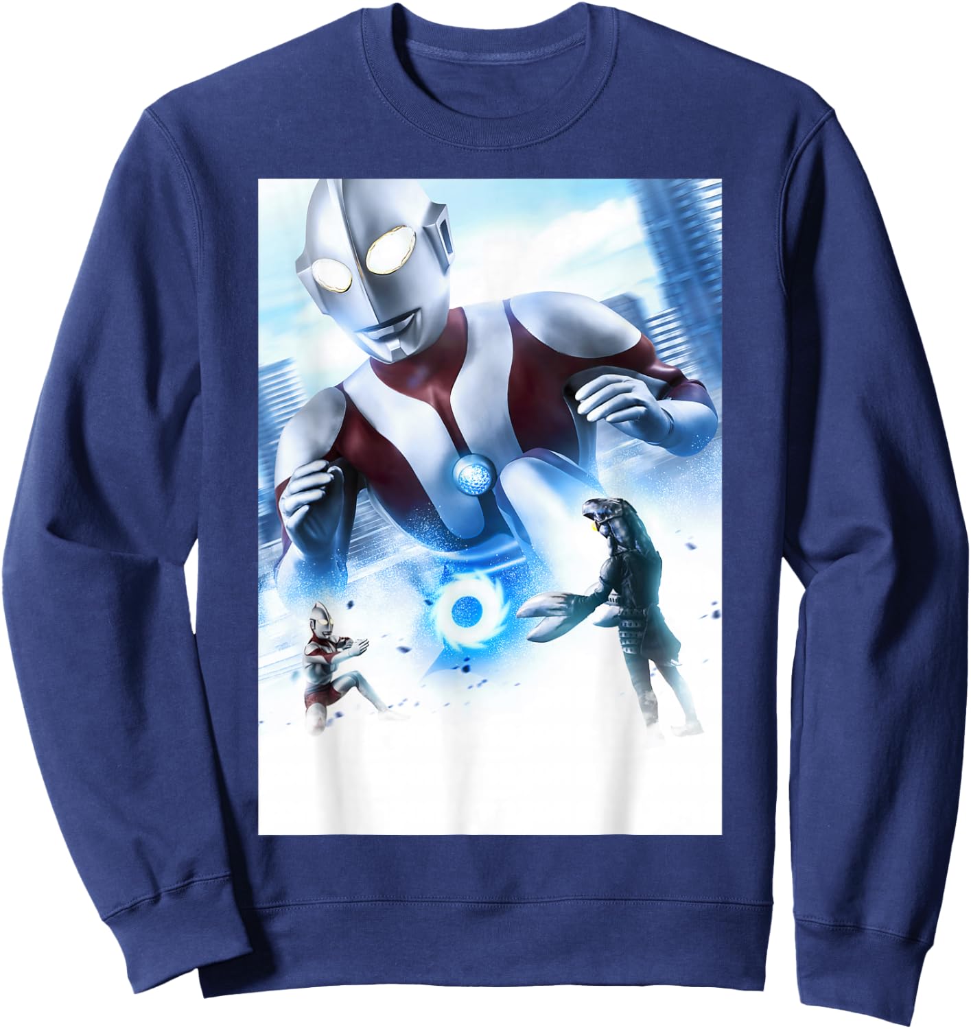 The First 1966 Ultraman Poster Visual Design A Sweatshirt - Sweatshirt | Navy