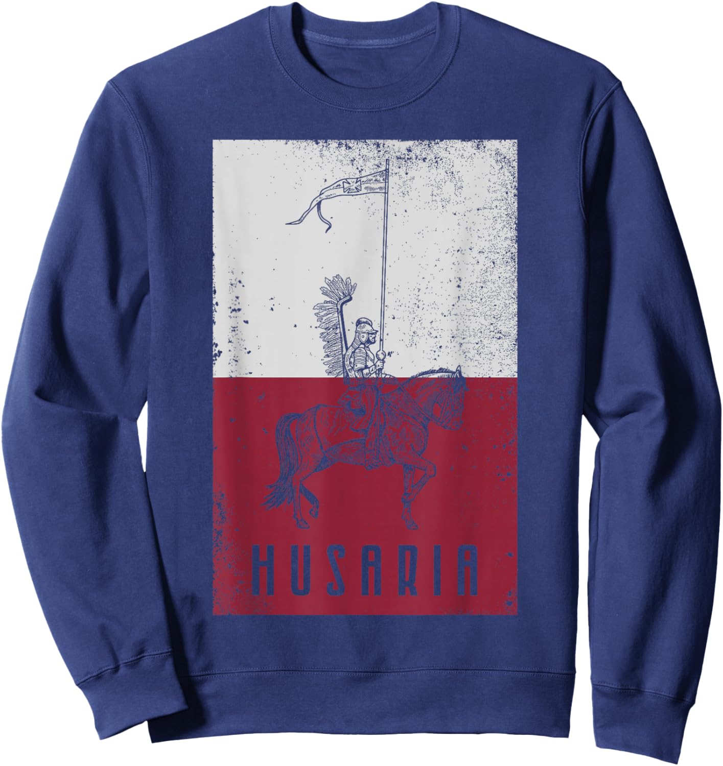 Poland husaria Polish winged hussars military Polska Krakow Sweatshirt - Sweatshirt | Navy