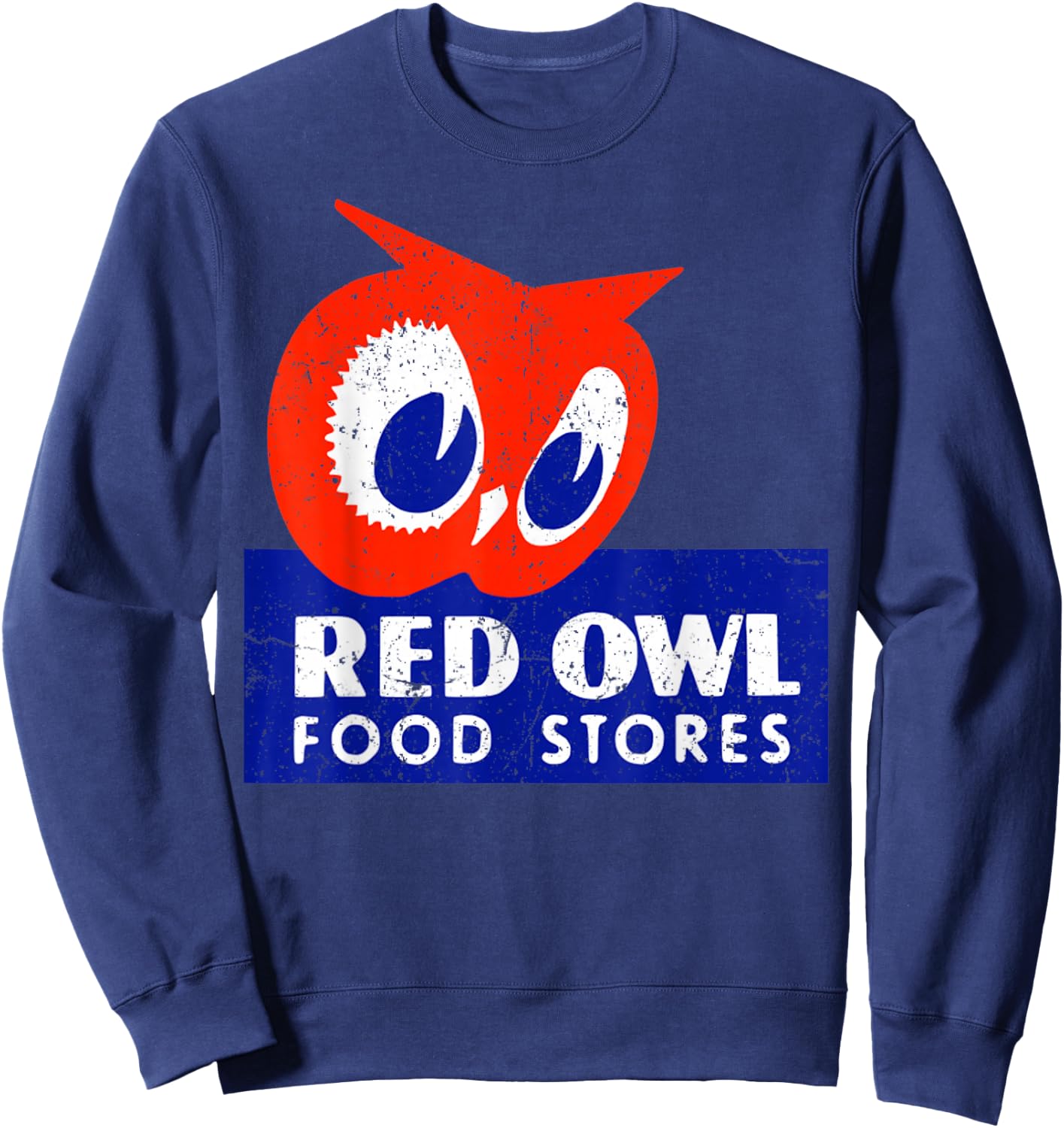 Vintage Red Owl Groceries Defunct Grocery Store Sweatshirt - Sweatshirt | Navy