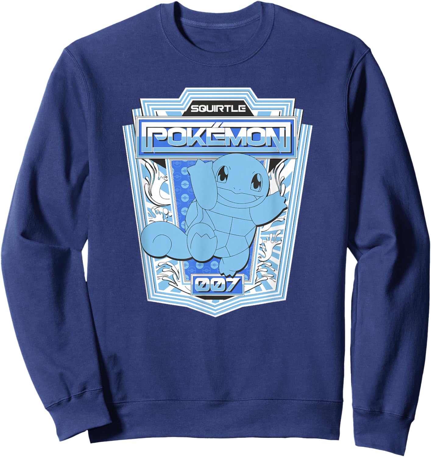Pokémon Squirtle 007 Color Pop Badge Sweatshirt - Sweatshirt | Navy