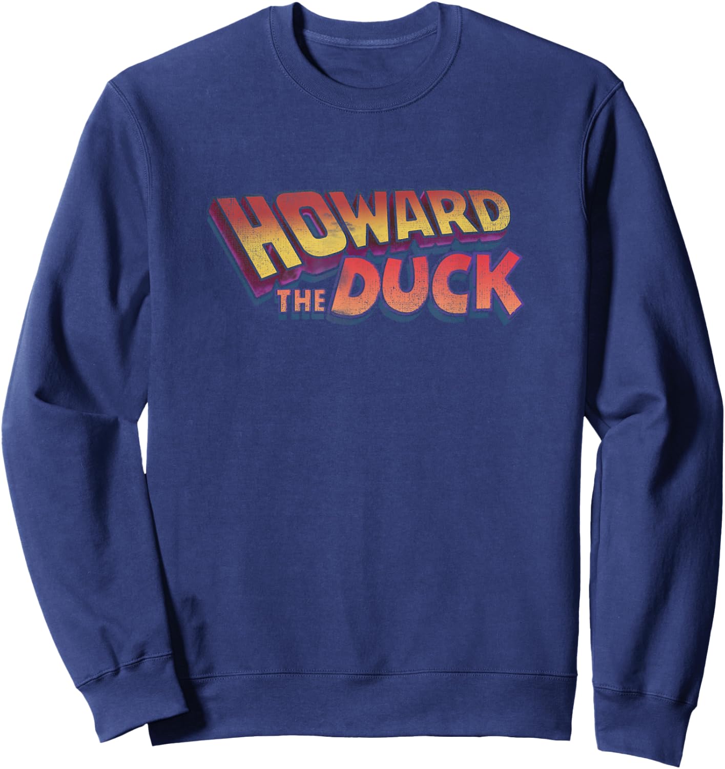 Marvel Comics Retro Classic Howard The Duck Vintage Logo Sweatshirt - Sweatshirt | Navy