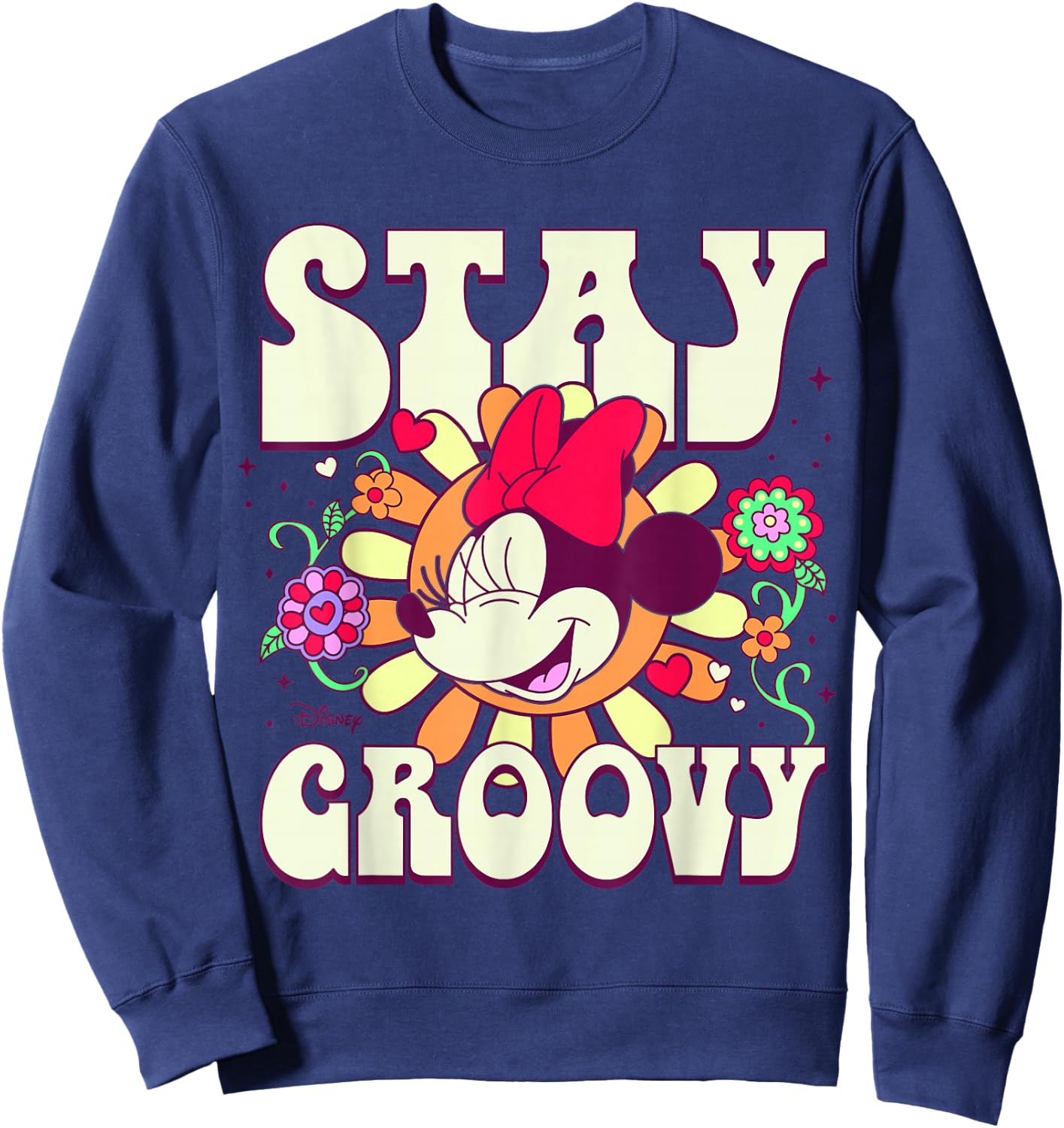 Disney - Minnie Stay Groovy Sweatshirt - Sweatshirt | Navy