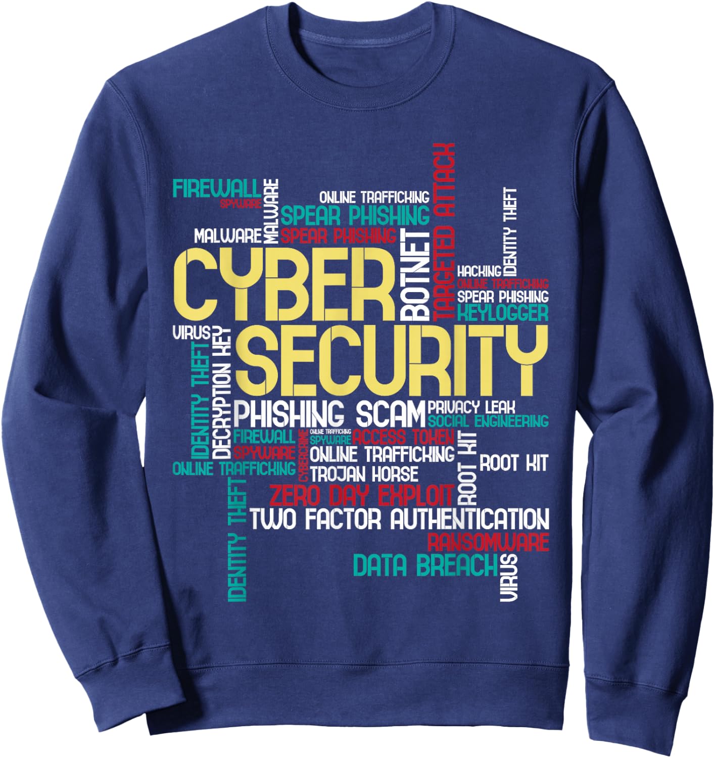 Cyber Security - Hacker IT Analyst Computer Programmer Small Sweatshirt - Sweatshirt | Navy