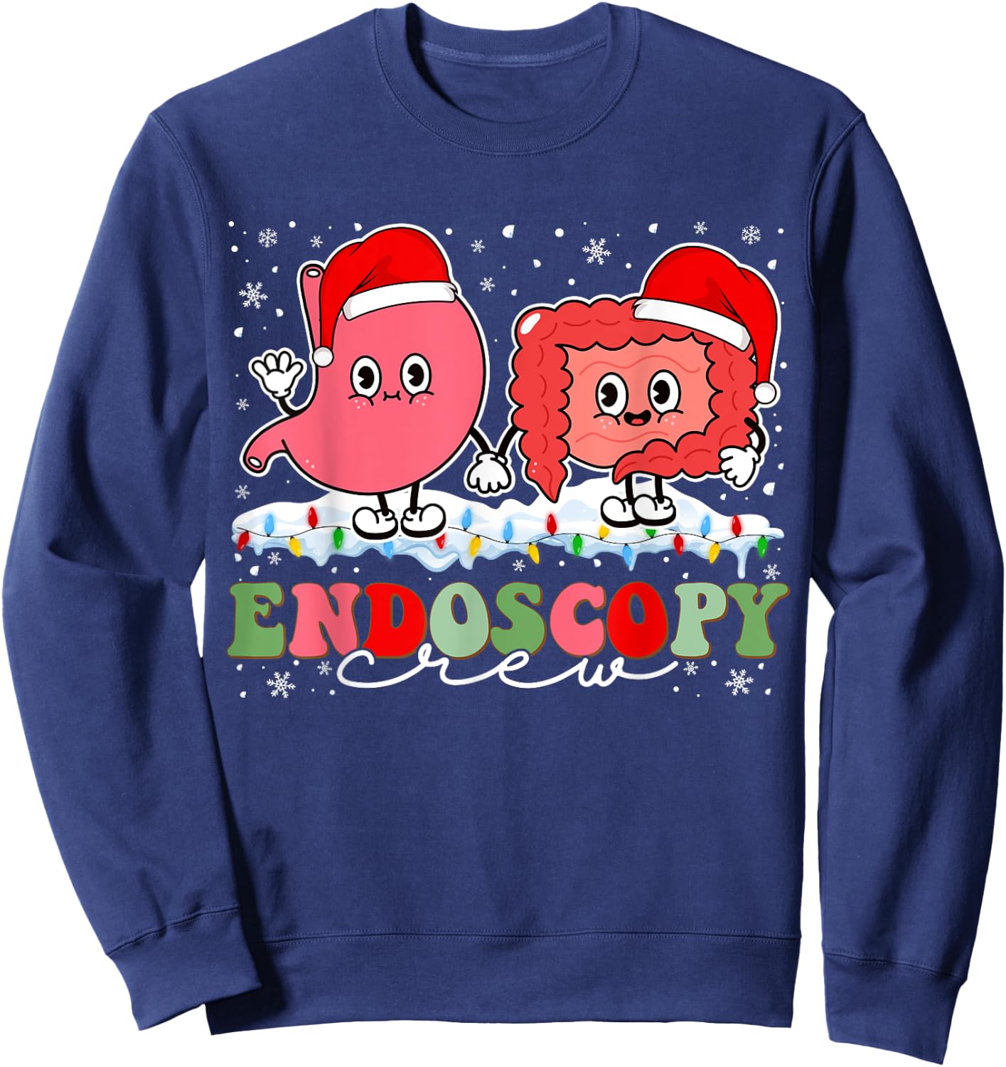 Endoscopy Christmas Crew Gastroenterology Endoscopy Nurse Sweatshirt - Sweatshirt | Navy
