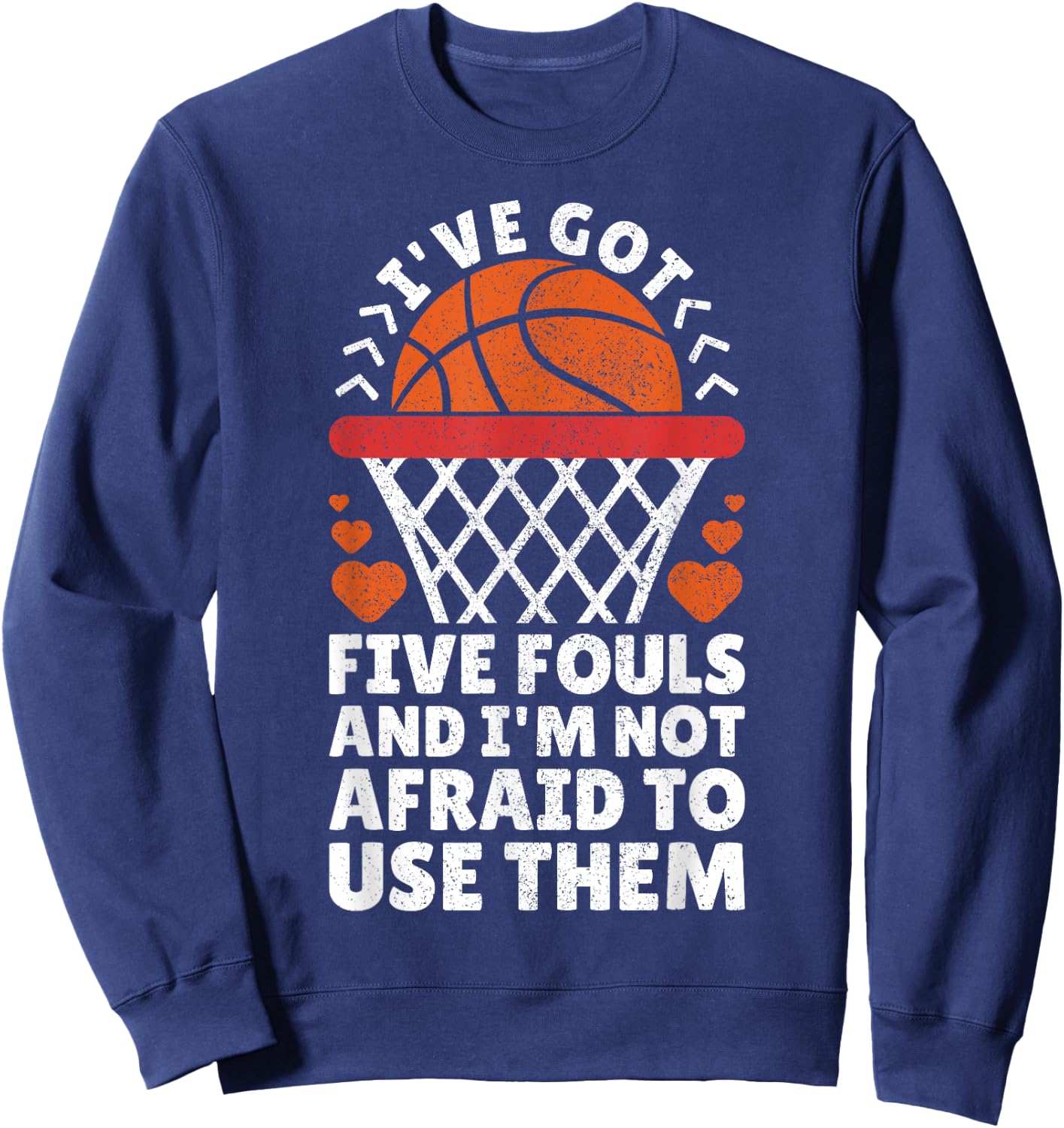 Basketball Player Boy Girl Basketball Lover Funny Basketball Sweatshirt - Sweatshirt | Navy