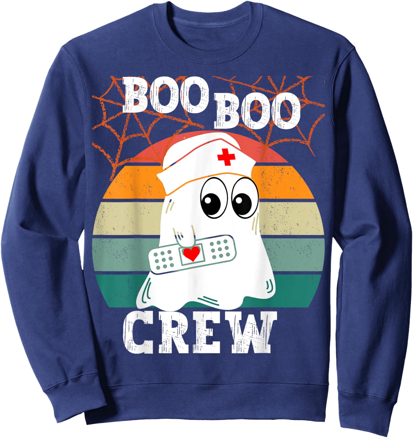 Boo Boo Crew Nurse Sweatshirt - Sweatshirt | Navy