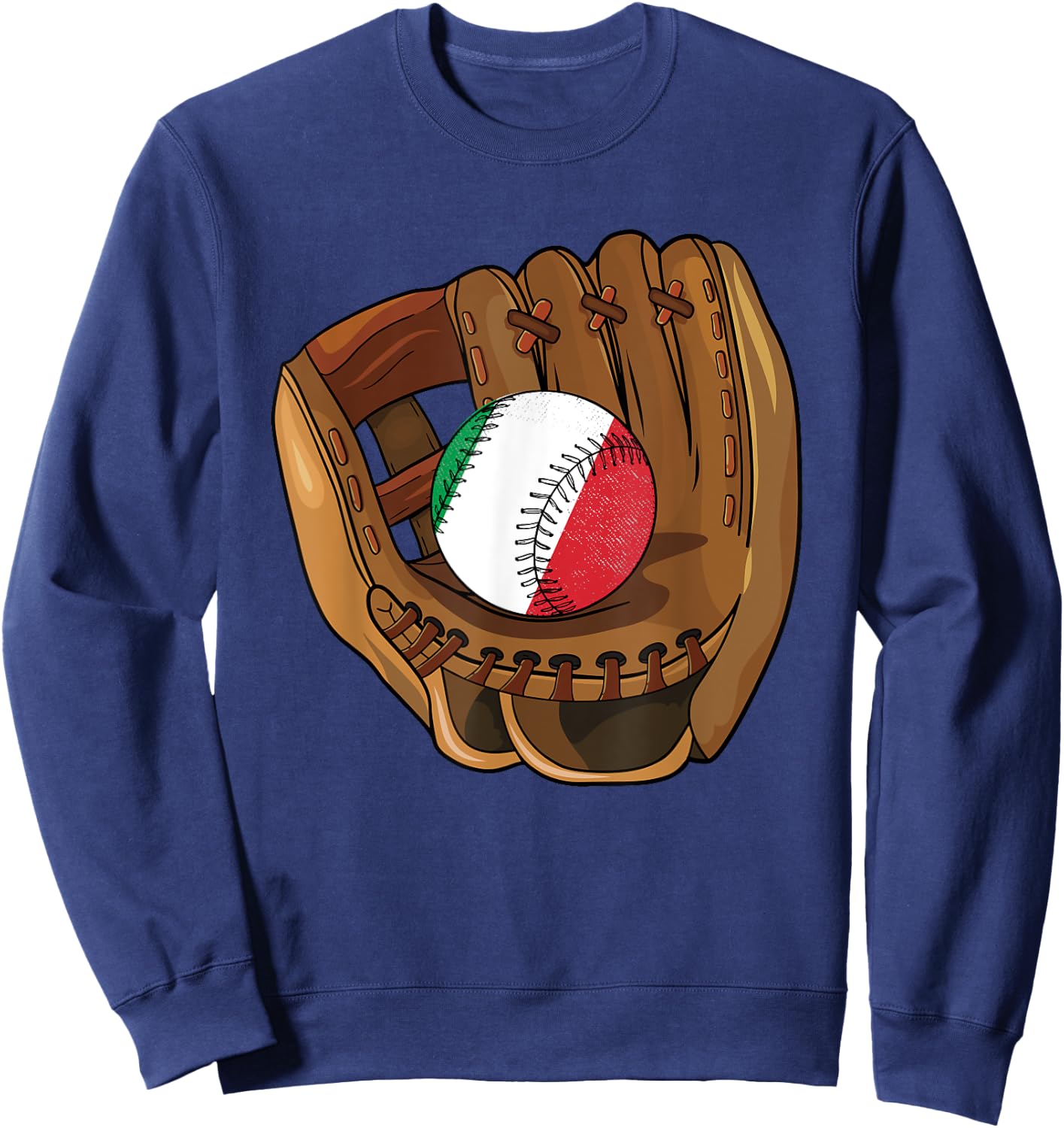 Italian Baseball Sport Italy Baseball Sweatshirt - Sweatshirt | Navy